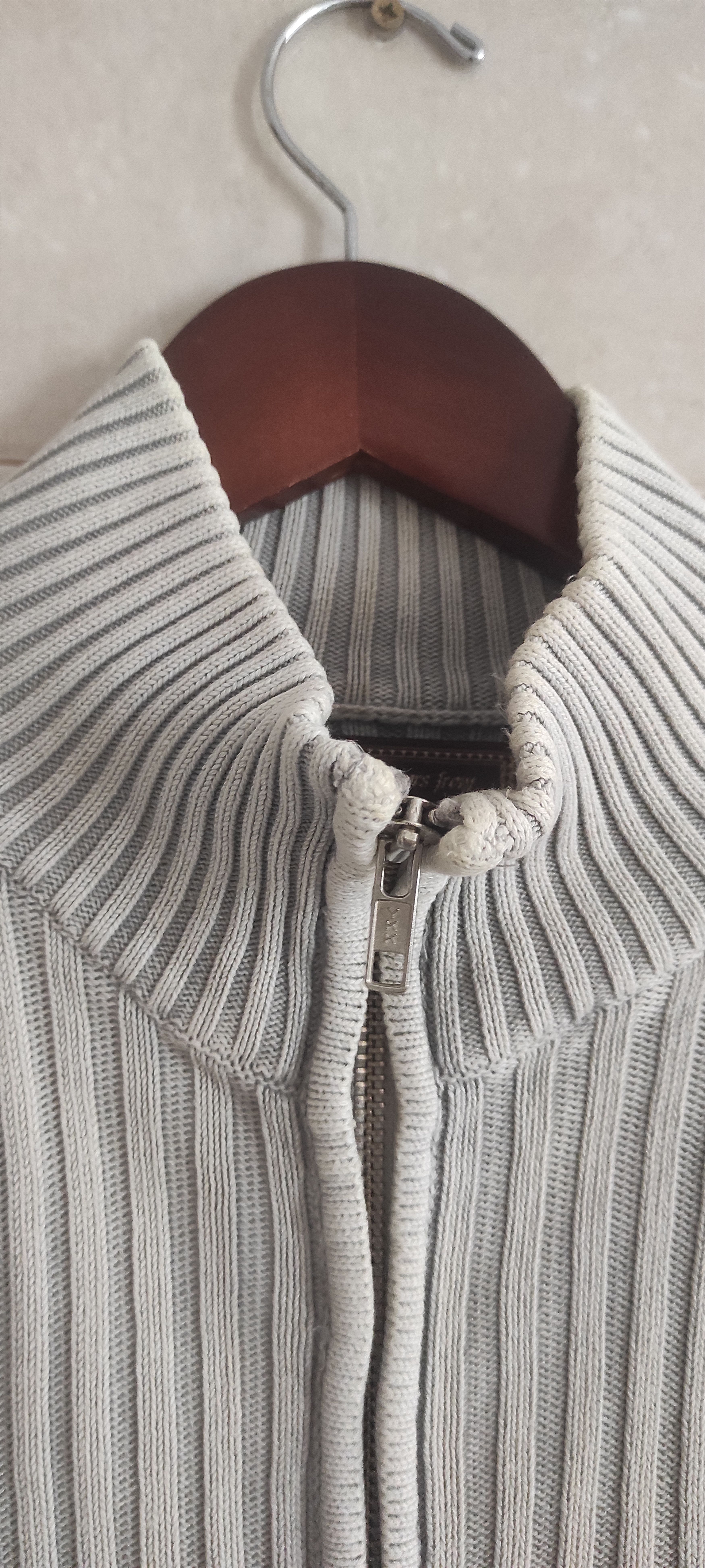 Marlboro Marlboro Classic Y2K Knit Rib Striped Zip Up Sweater Size US M / EU 48-50 / 2 - 8 Thumbnail