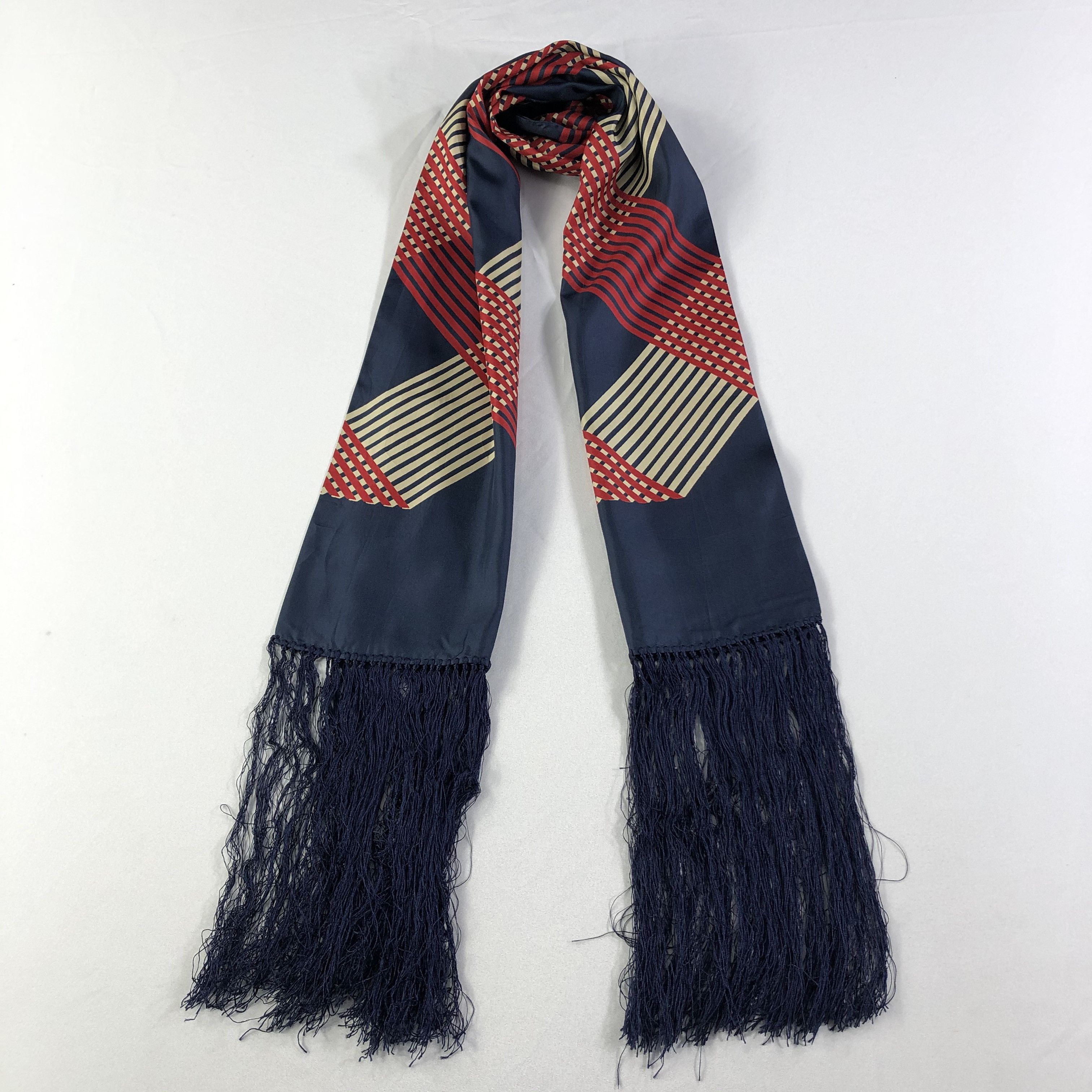 Vintage Vintage Echo Silk Scarf Size ONE SIZE - 2 Thumbnail
