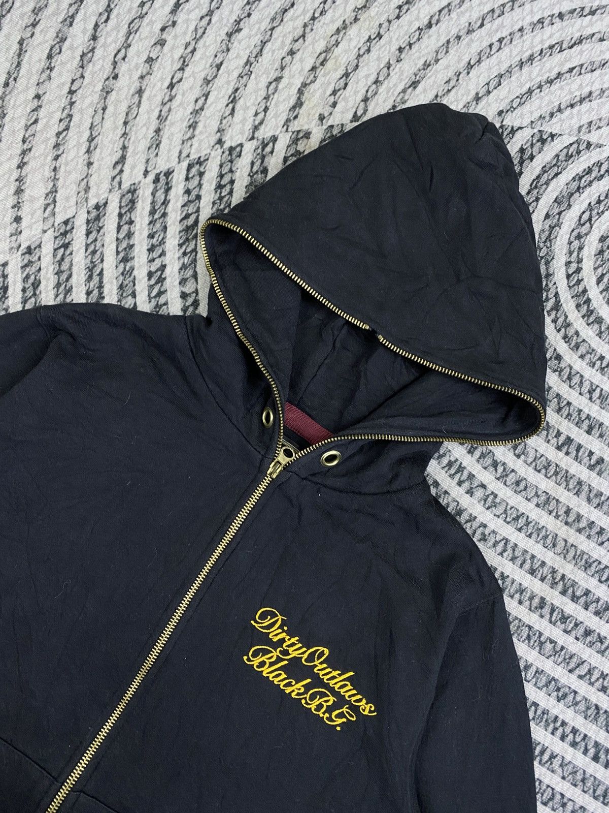 Japanese Brand Vintage Groover Grand Black Embroidered Wording Hoodie Size US S / EU 44-46 / 1 - 6 Thumbnail