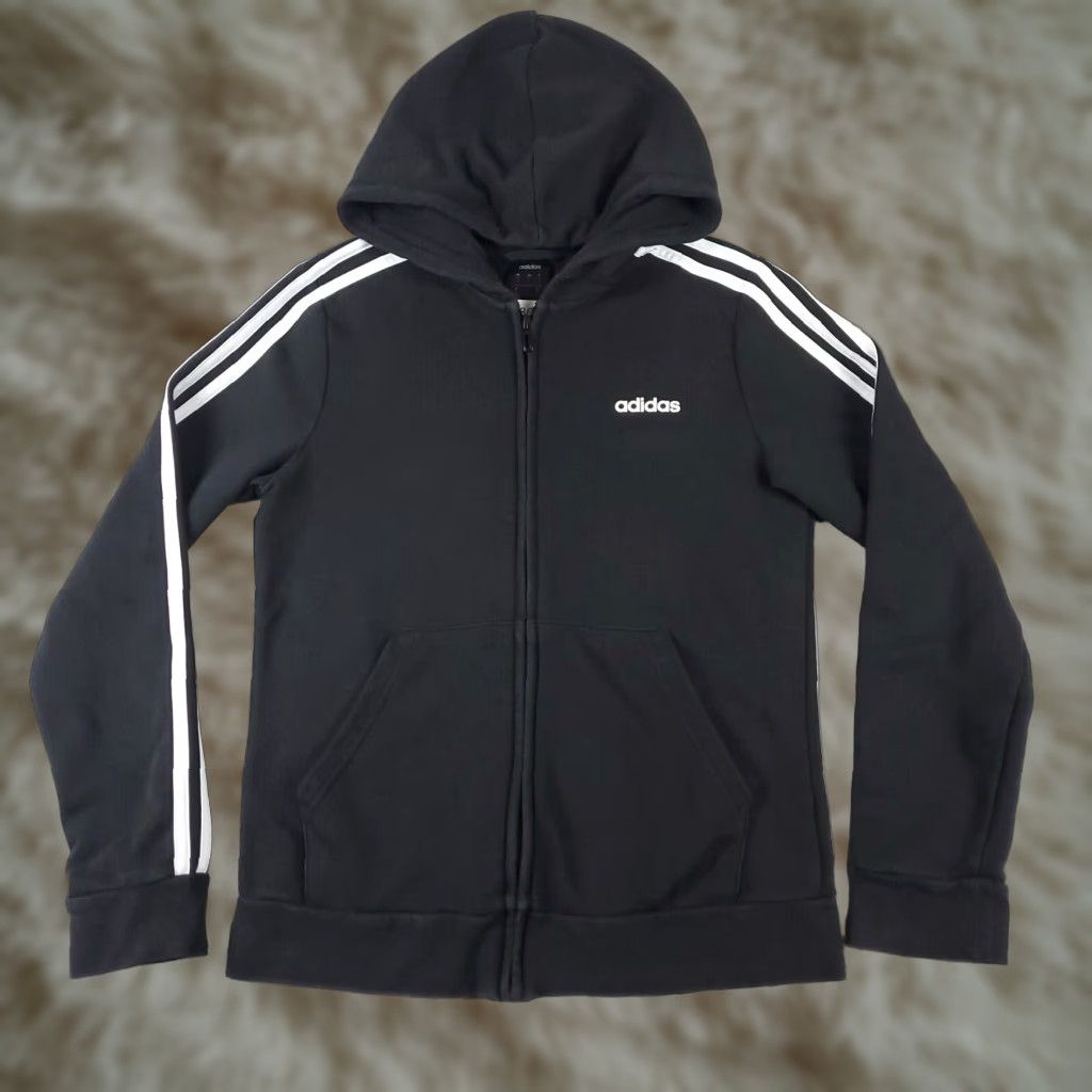 Adidas Adidas Womens Medium Black Pullover Hoodie Sweatshirt Size M / US 6-8 / IT 42-44 - 1 Thumbnail
