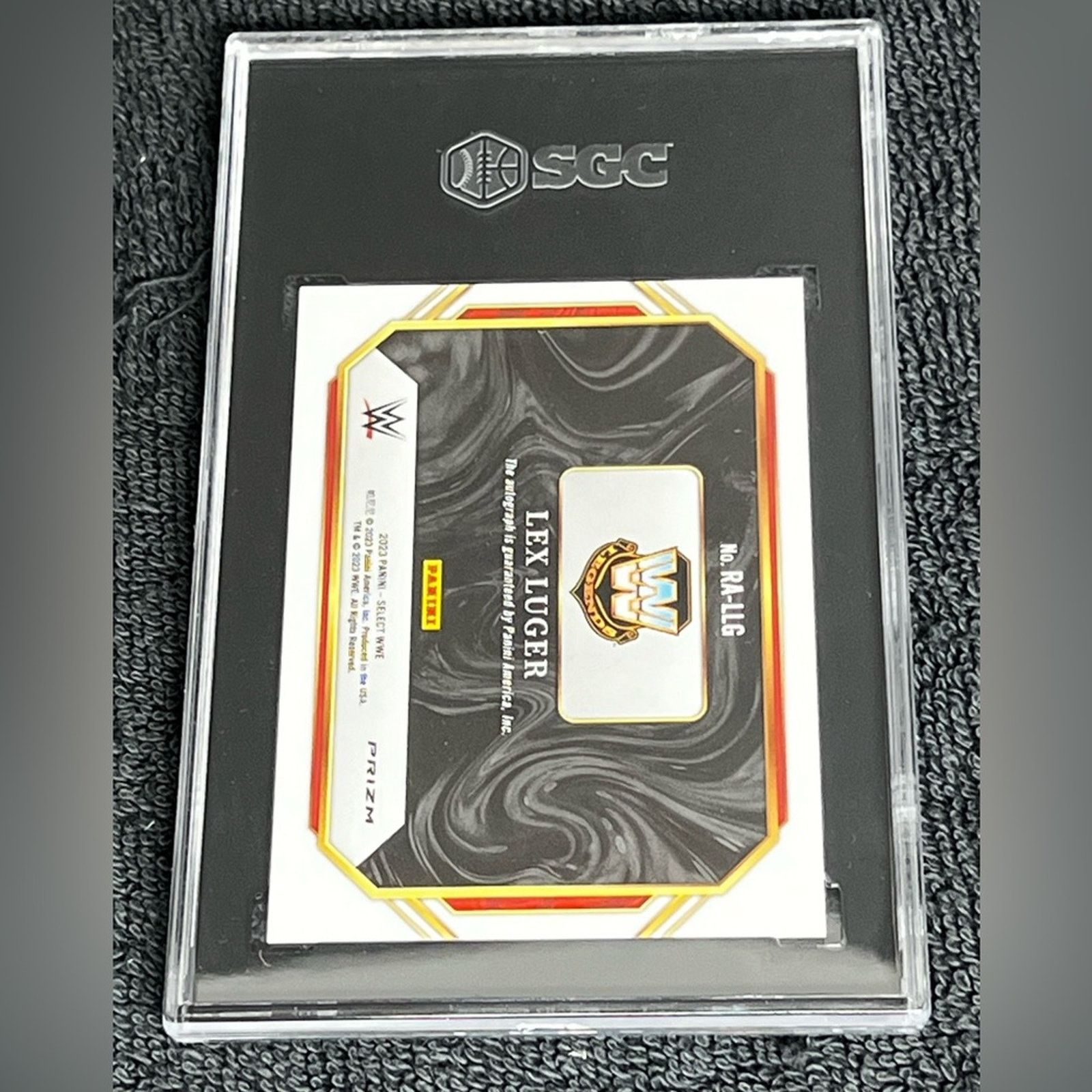 WWE Panini WWE Select Lex Luger Action Signatures SGC 9.5 GEM Size ONE SIZE - 2 Thumbnail