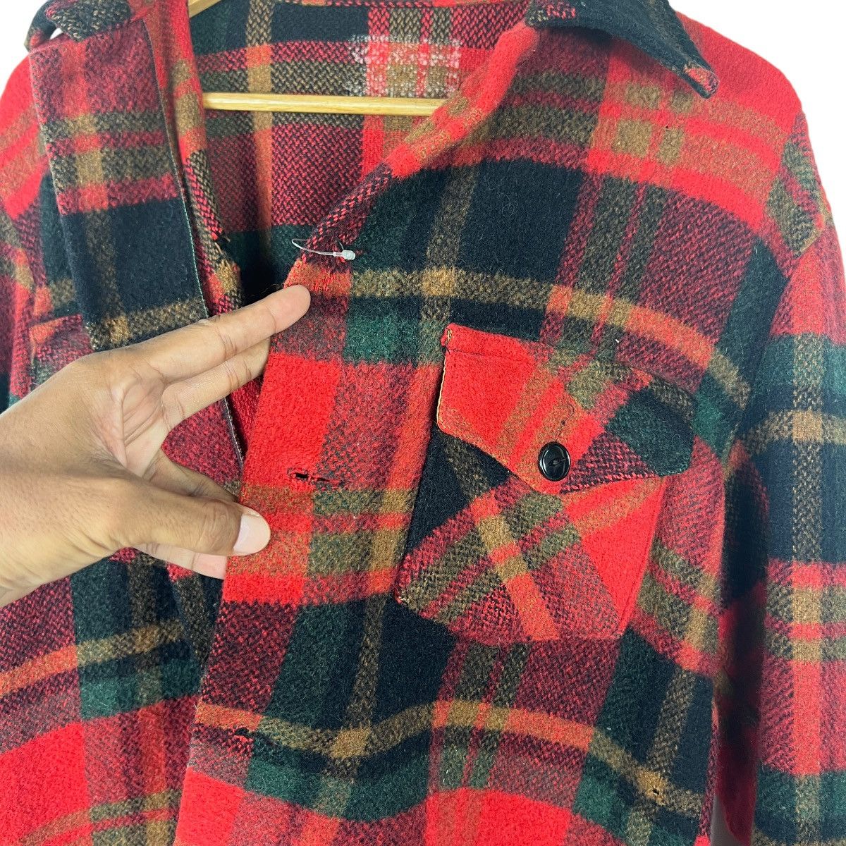 Vintage 50s Vintage wool plaid cpo shirt Jacket Size US M / EU 48-50 / 2 - 12 Thumbnail