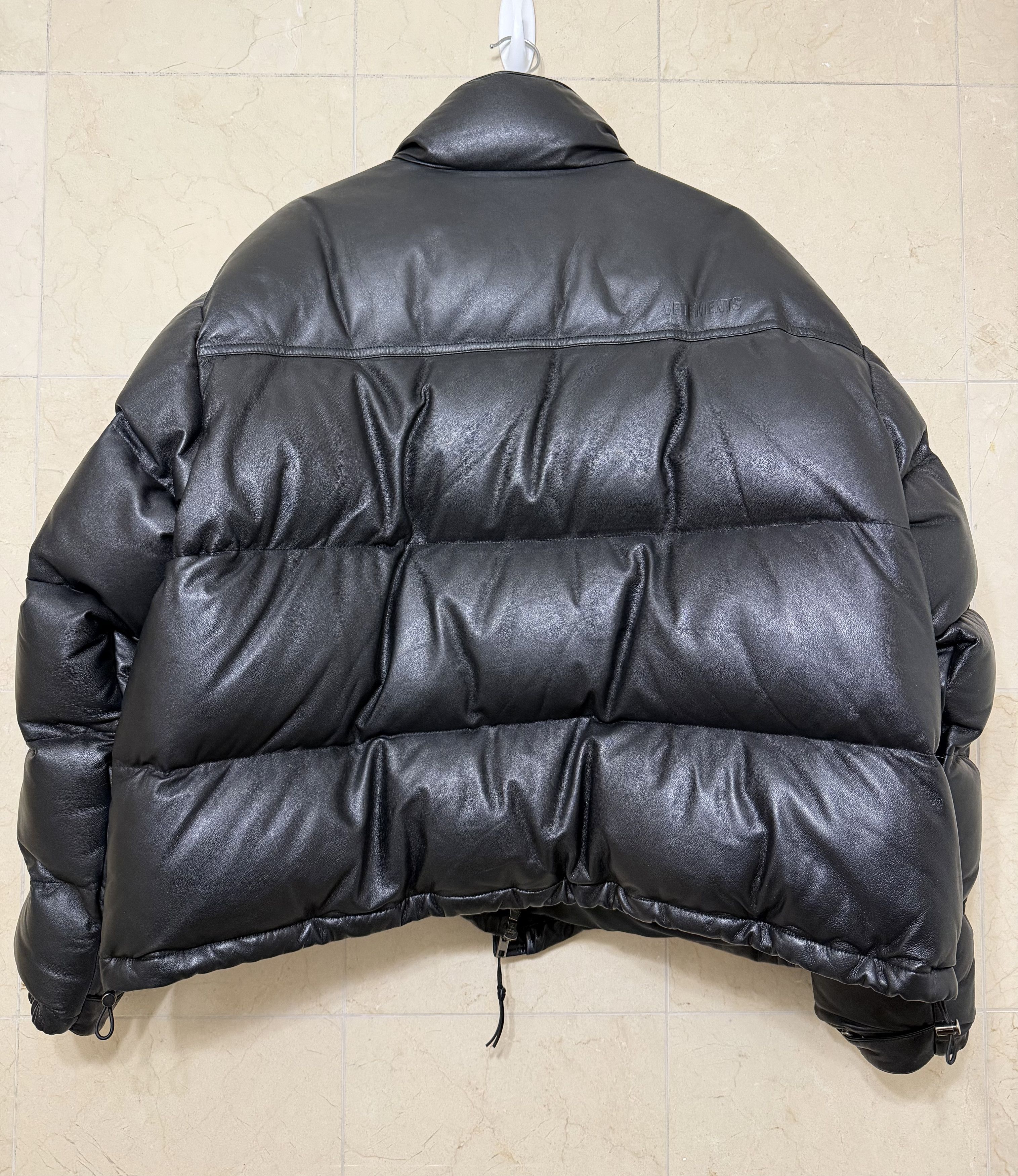 Vetements Vetements Leather Down Puffer Jacket Size US M / EU 48-50 / 2 - 7 Thumbnail