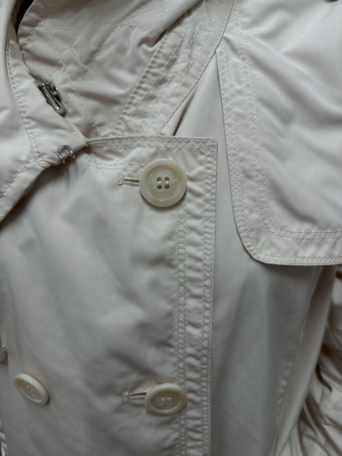 Moncler Moncler Nerine Women Belted Trench Coat Jacket Nylon Shirri Size L / US 10 / IT 46 - 14 Thumbnail