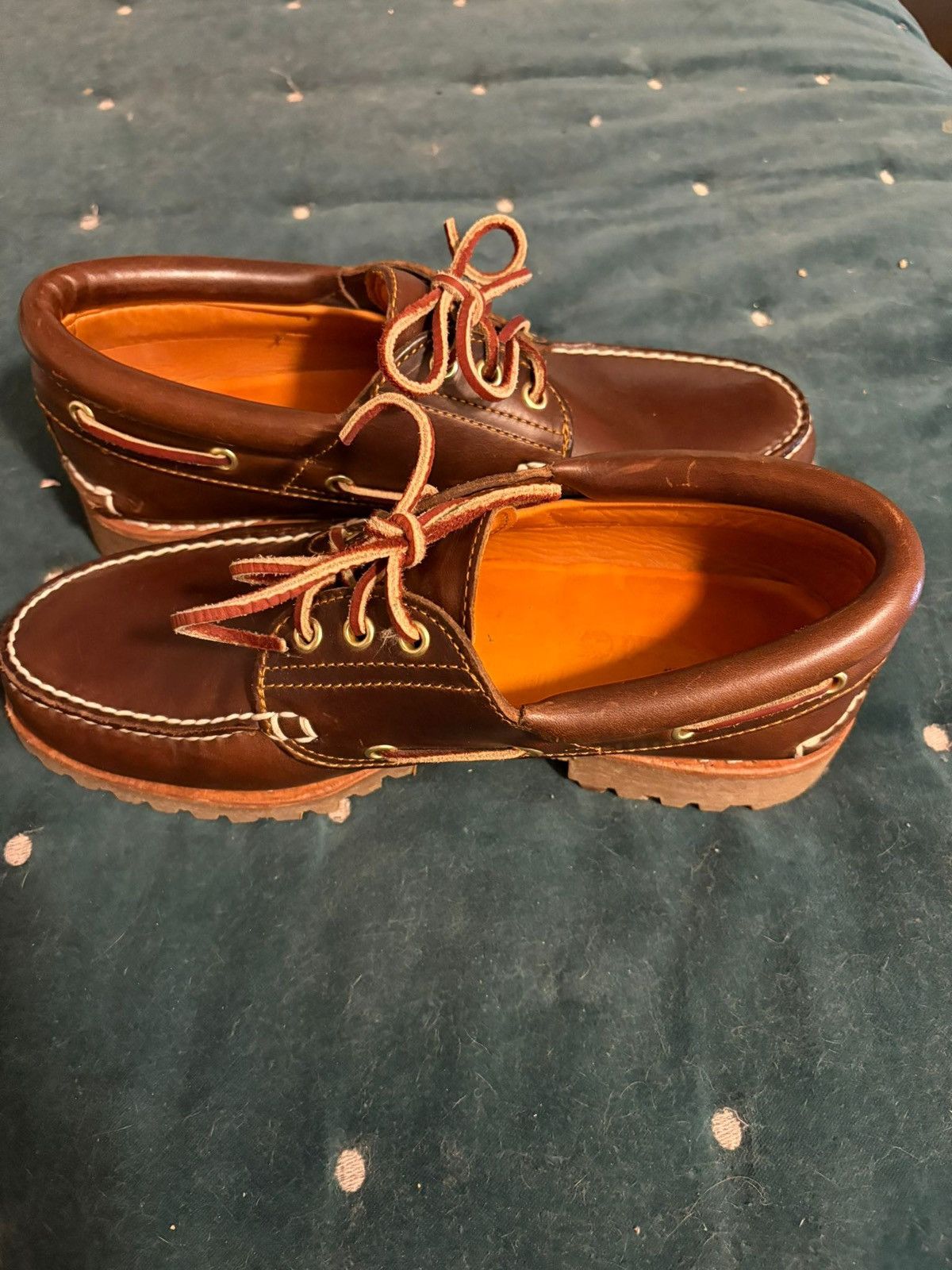 Timberland Timberland Authentic 3-Eye Lug Handsewn Boat Shoe 3003 Size US 8.5 / EU 41-42 - 4 Thumbnail