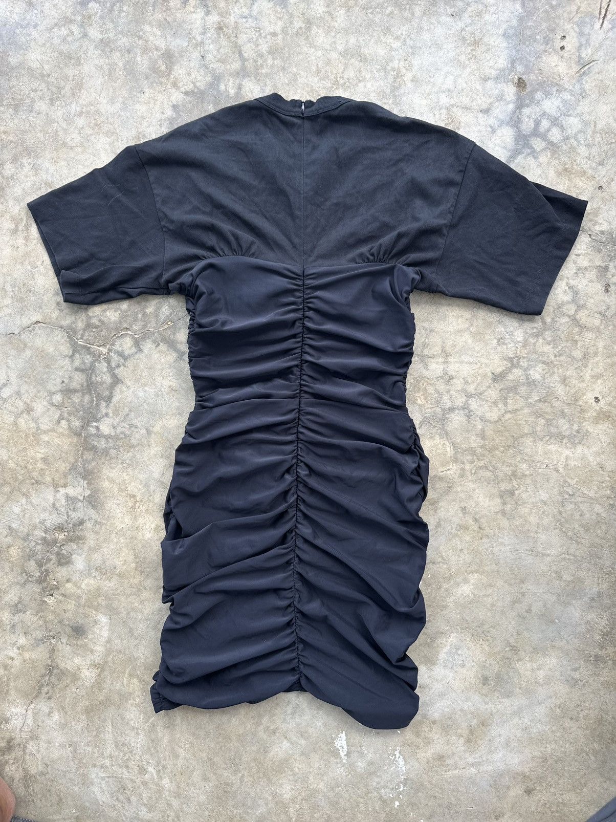 T by Alexander Wang T by Alexanderwang- Ruched Bodycon Black Mini Dress Size S / US 4 / IT 40 - 3 Thumbnail
