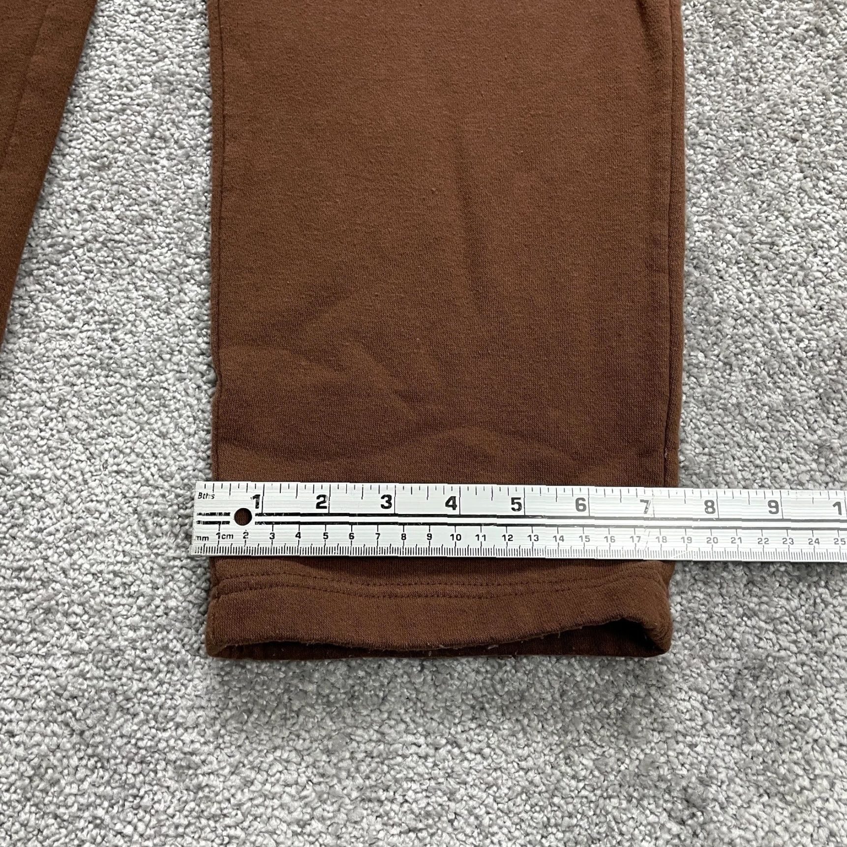 Blair Blair Sweatpants Womens Small Brown Solid Lounge 27x27 Straight Leg Soft Ladies Size 28" / US 6 / IT 42 - 2 Thumbnail