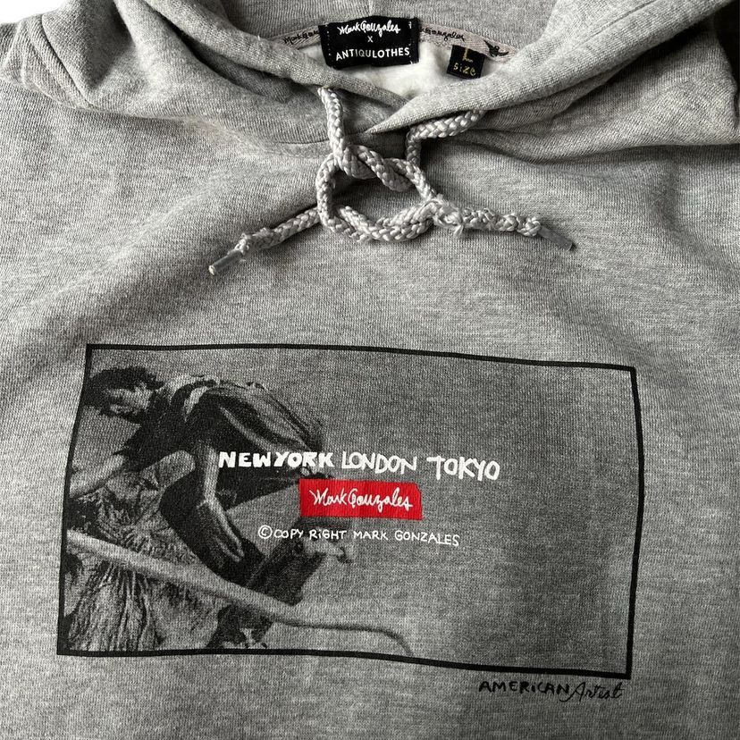 Japanese Brand Mark Gonzalez x Antiqulothes Pullover Hoodie Size US L / EU 52-54 / 3 - 3 Thumbnail