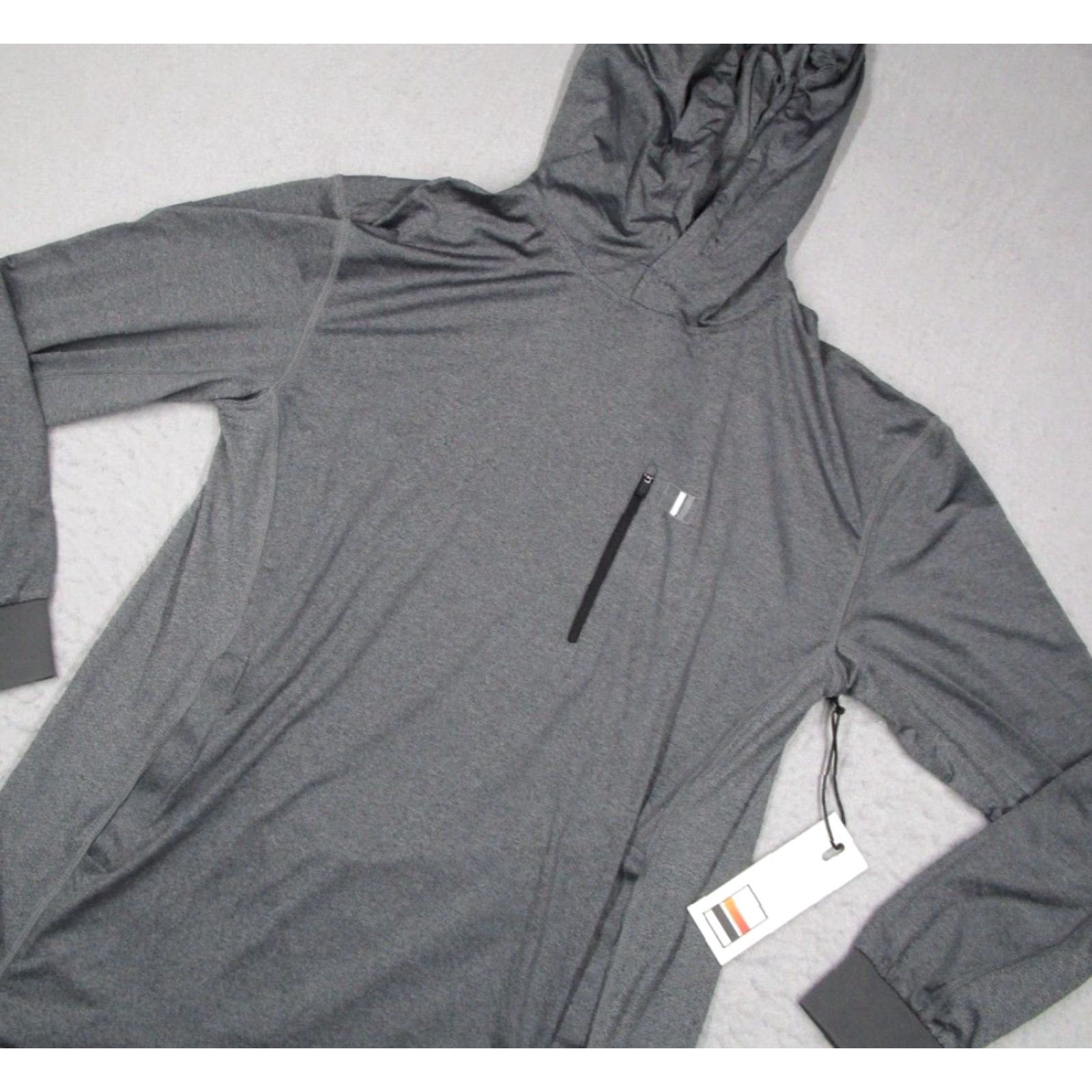 Vintage Jacks Surfboards Hoodie Mens Medium Gray Solar Tee Pullover Long Sleeve UPF 50+ Shirt Size US M / EU 48-50 / 2 - 2 Thumbnail