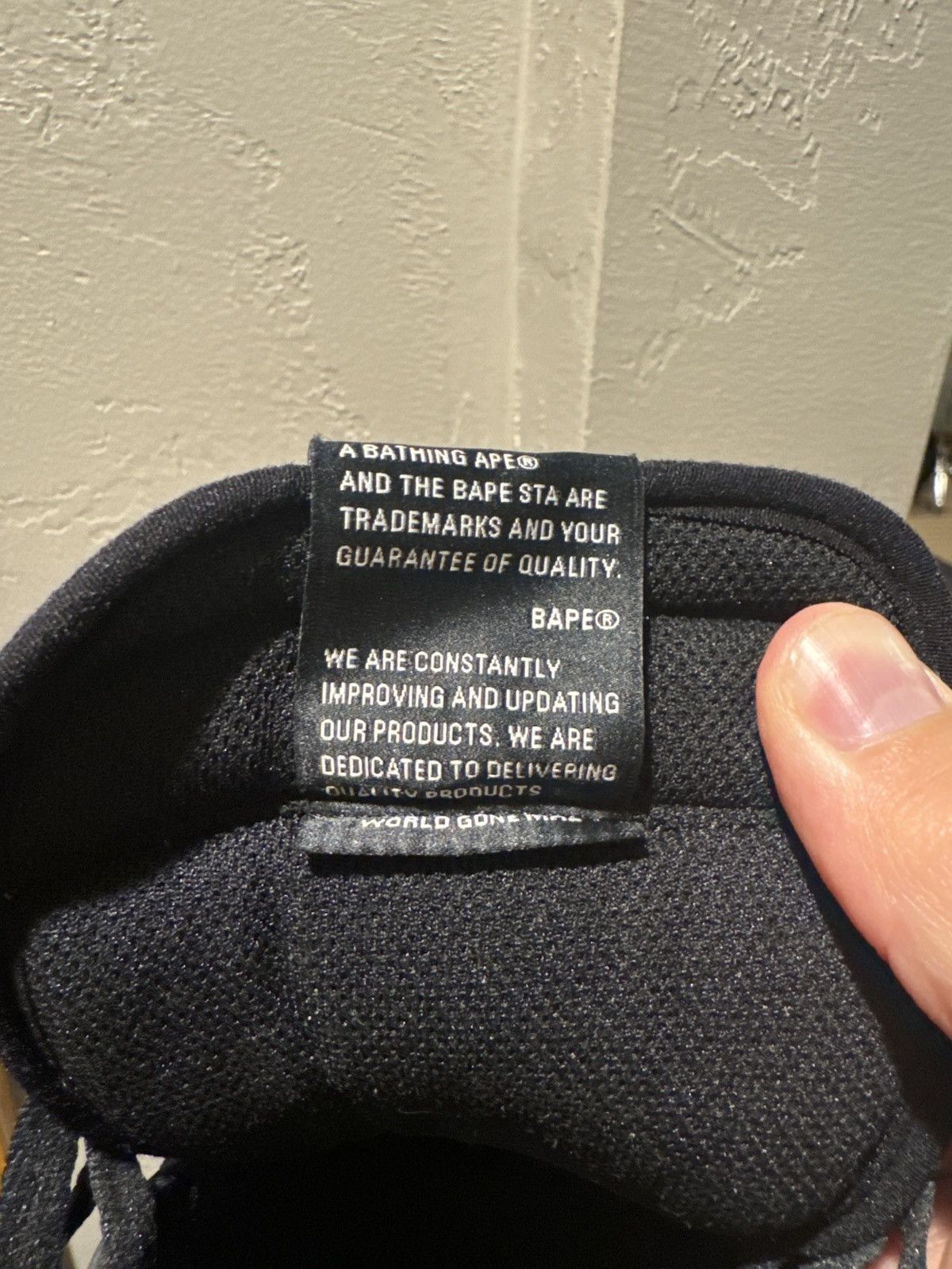 Bape Bape Court Sta High "BLACK WHITE" - Size 12 Size US 12 / EU 45 - 9 Thumbnail