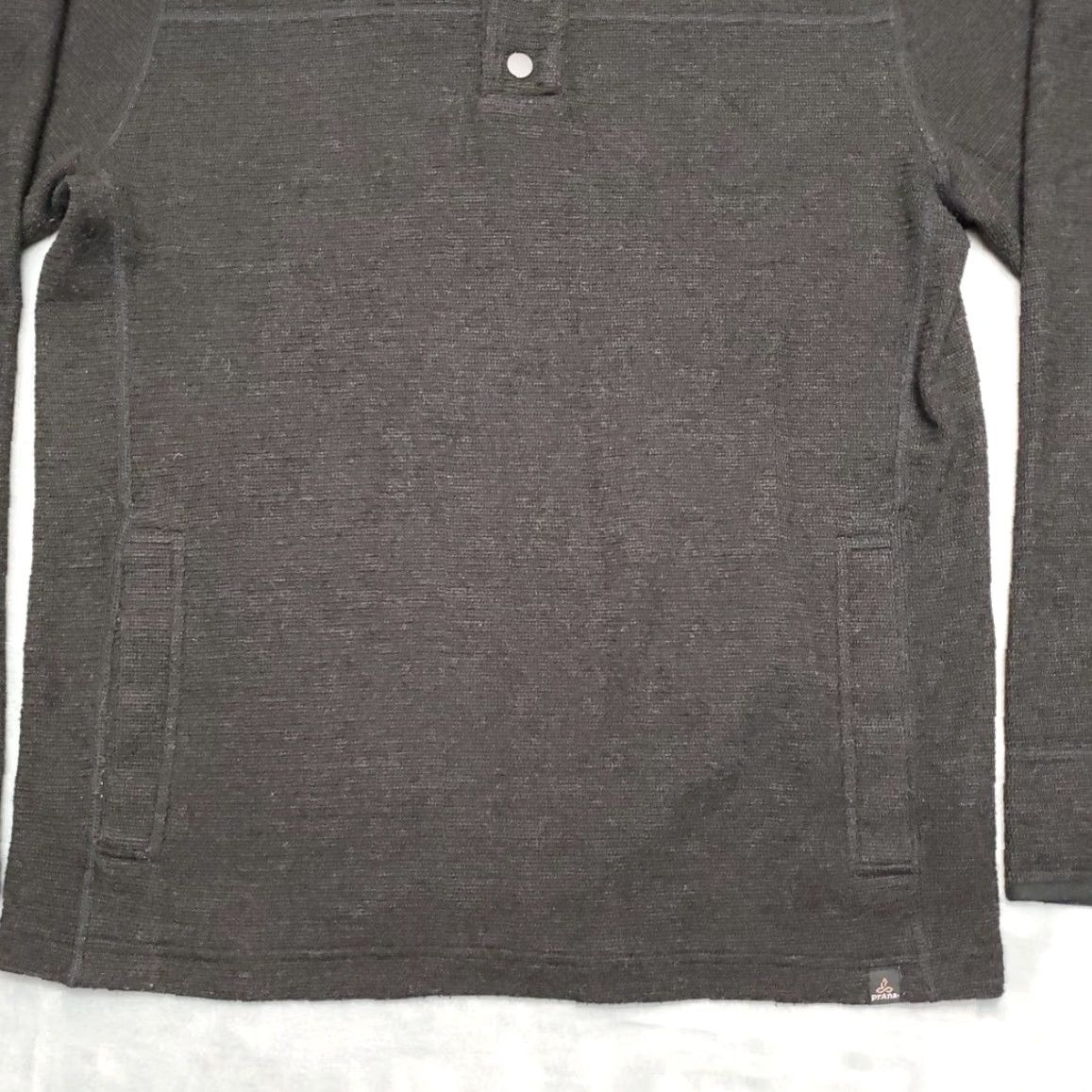 Prana VINTAGE Prana Sweater Mens L Charcoal 1/4 Snap Wool Blend Pullover Long Sleeve Warm Size US L / EU 52-54 / 3 - 2 Thumbnail