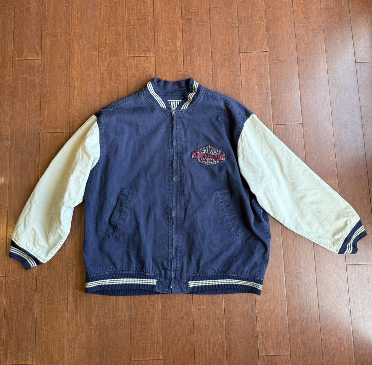 Calvin Klein Vintage 80s Calvin Klein Varsity Jacket Size US S / EU 44-46 / 1 - 1 Thumbnail