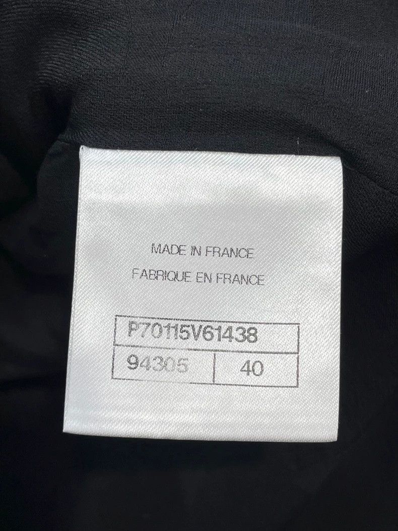 Chanel Classic Round Neck Black Jacket -2505 Size US L / EU 52-54 / 3 - 3 Thumbnail