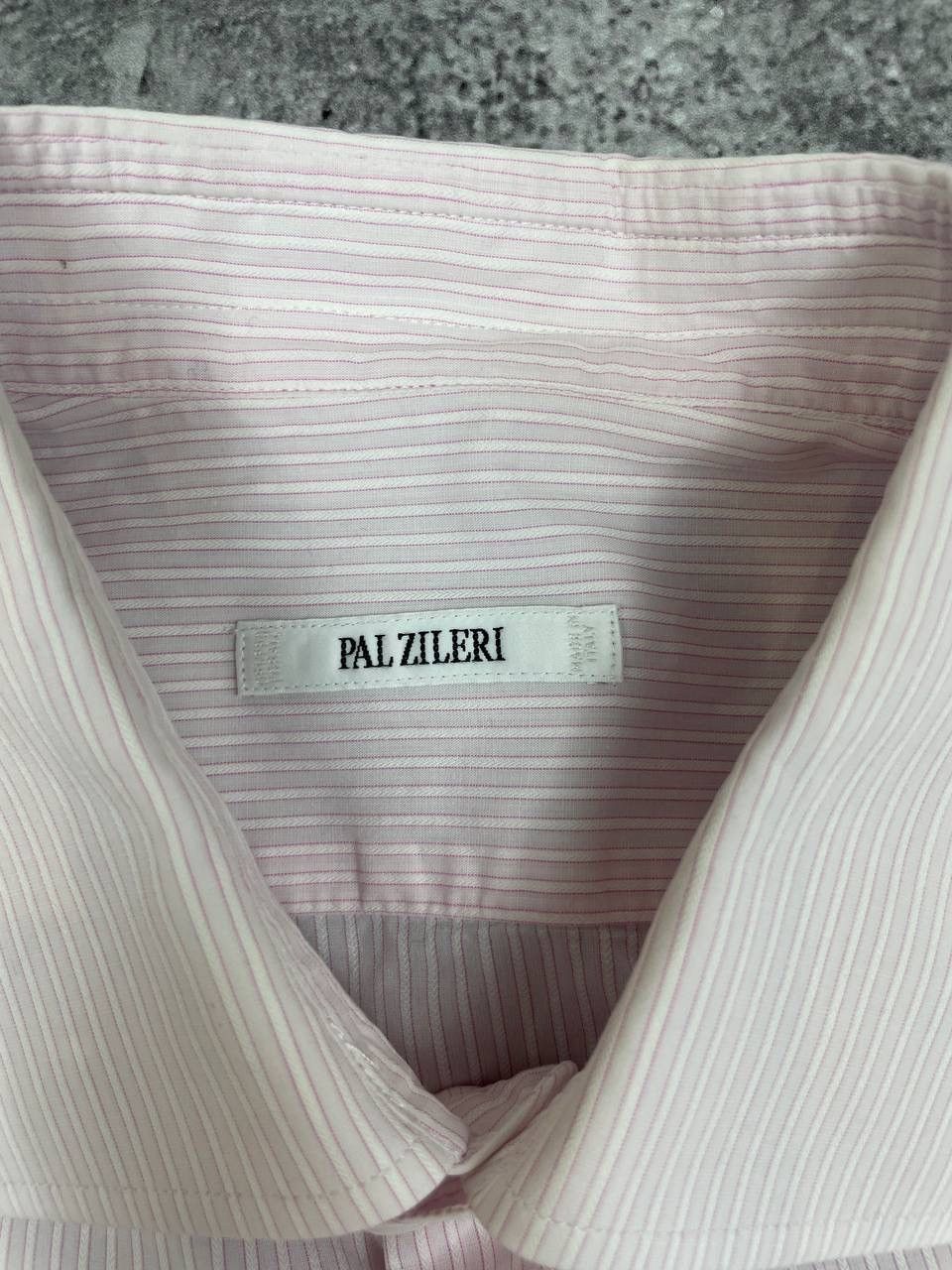 Pal Zileri Pal Zileri Men Cotton Shirt Pink Striped Classic Button Up Size US M / EU 48-50 / 2 - 4 Thumbnail