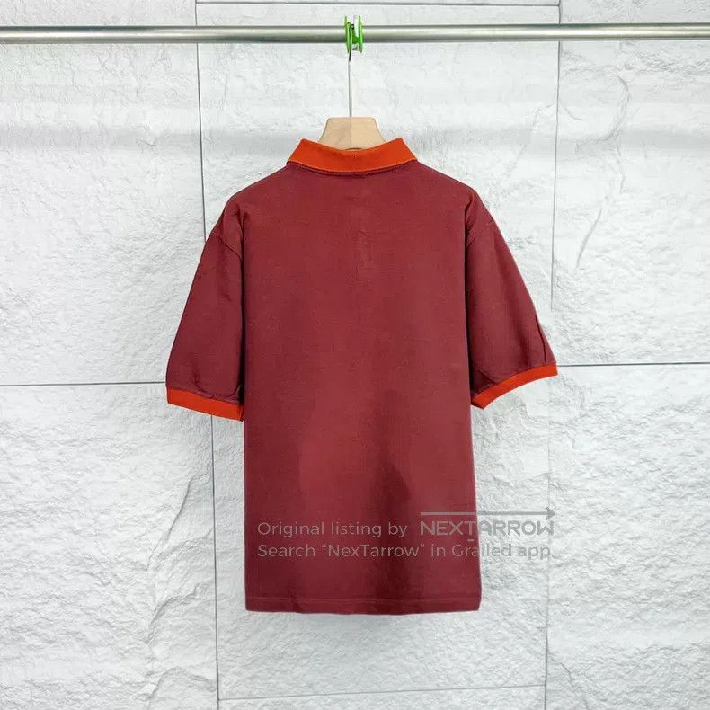 Hermes Hermes Brick Red Patchwork Vertical Button Short Sleeve Po Size US XL / EU 56 / 4 - 2 Thumbnail