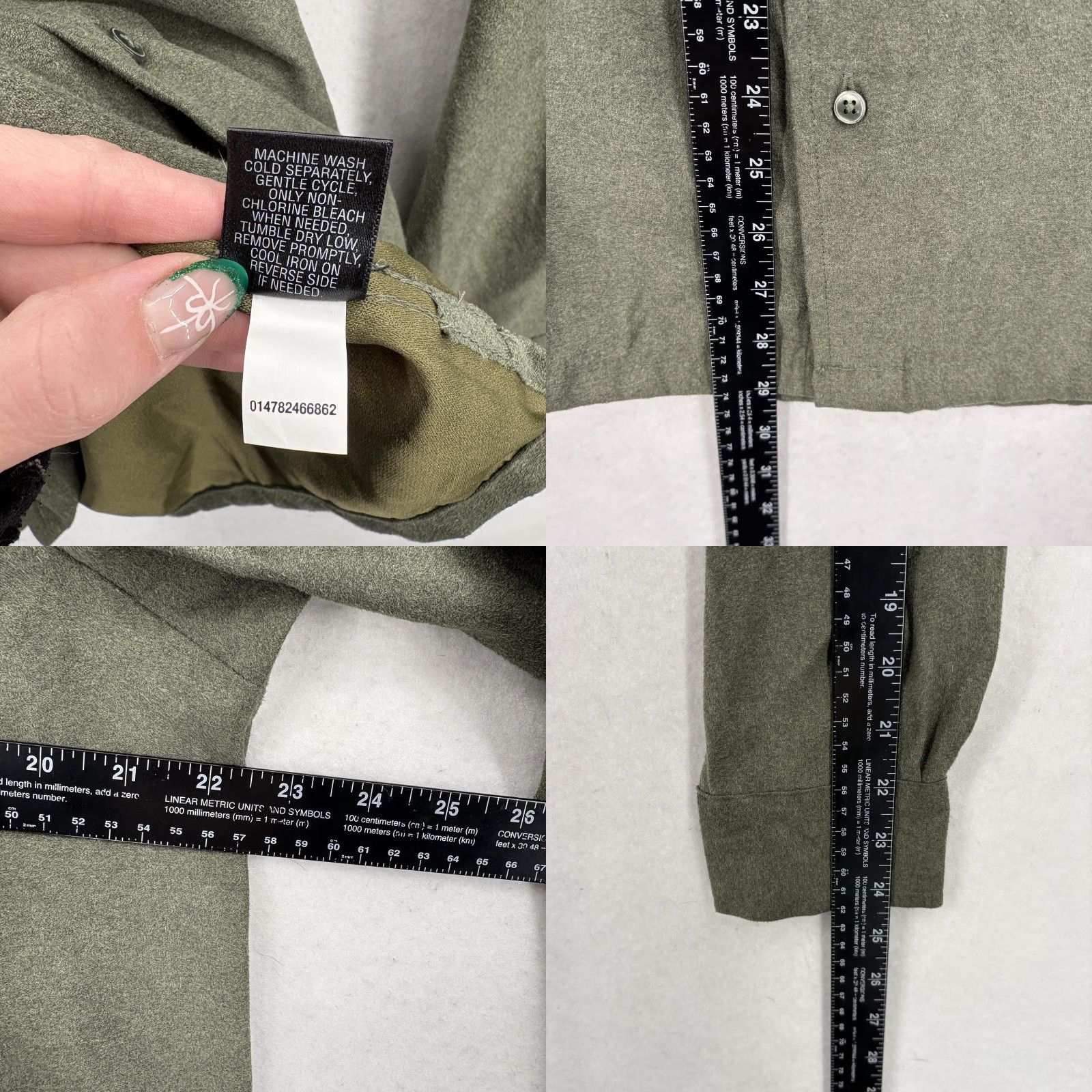 Croft & Barrow VINTAGE Croft & Barrow Shirt Mens Medium Olive Button Front Long Sleeve Woven Sueded VTG Size US M / EU 48-50 / 2 - 8 Thumbnail