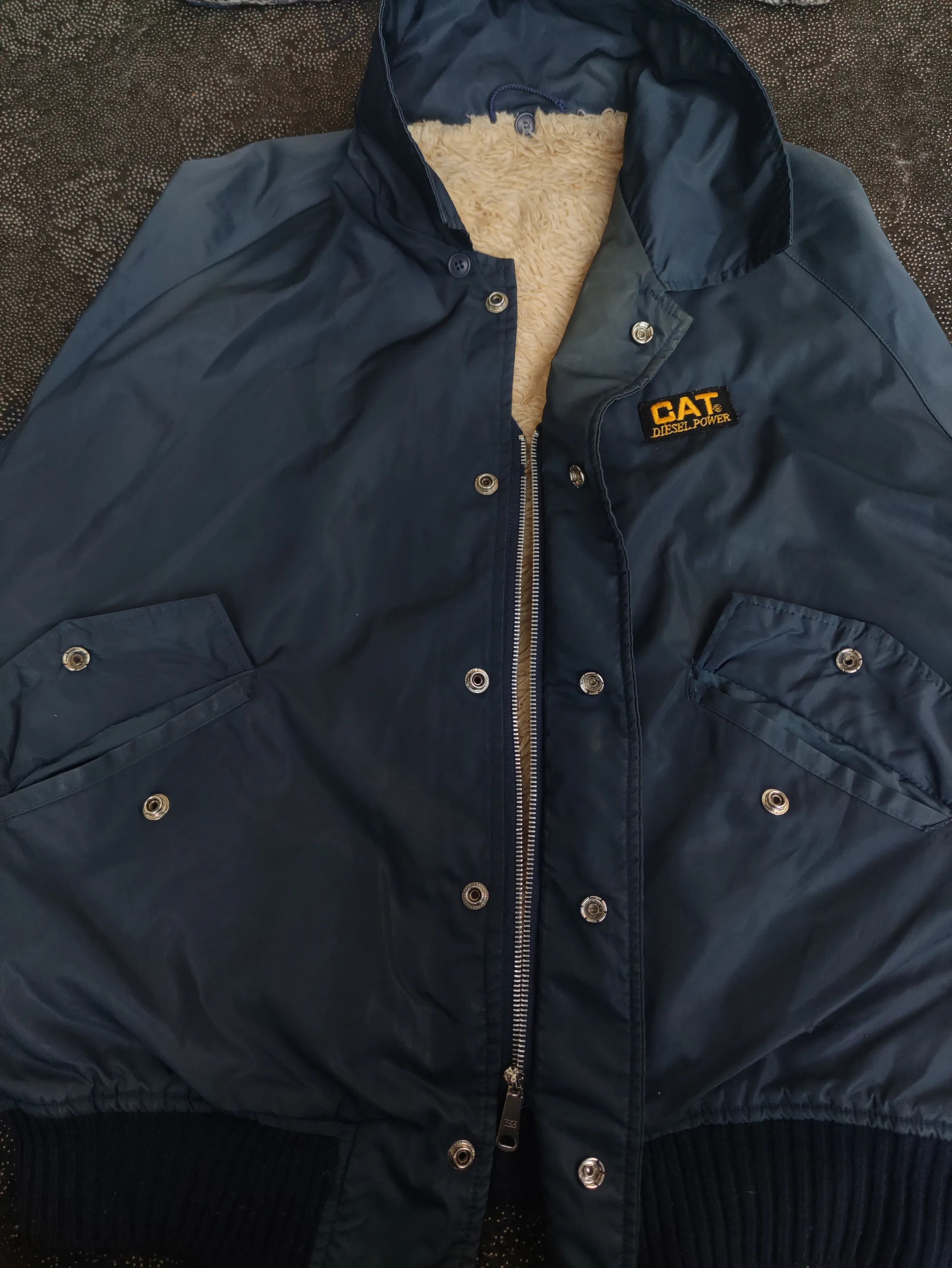 Caterpillar CAT Diesel Power Flight Bomber Jacket J019 Size US L / EU 52-54 / 3 - 4 Thumbnail