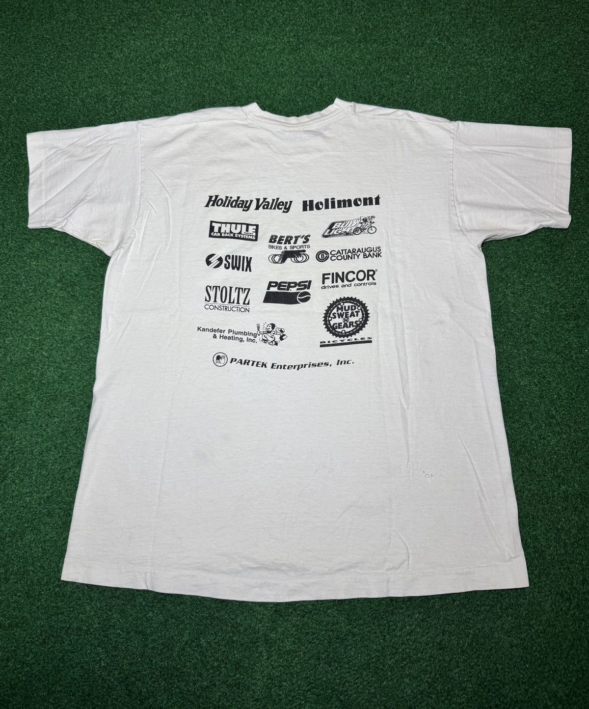 Vintage Ellicottville 1st Annual Mountain Bike Race T Shirt 22.5x28 Size US XL / EU 56 / 4 - 4 Thumbnail