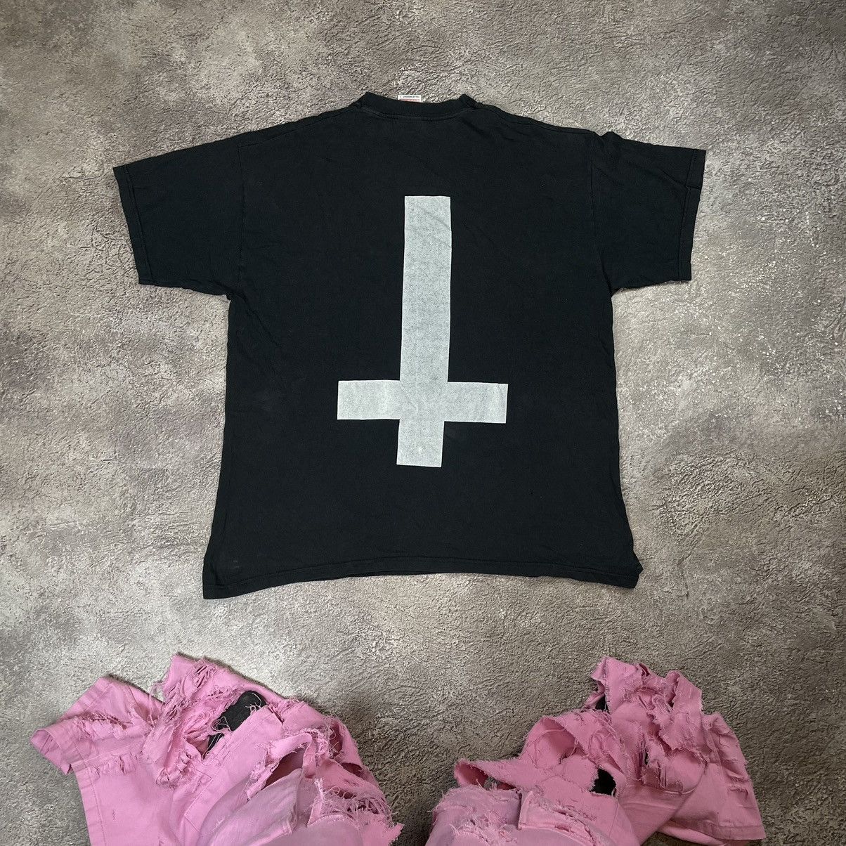 Vintage Vintage 90s Goth Black Graphic Band Tee Oversized Faded XL Size US XL / EU 56 / 4 - 7 Thumbnail