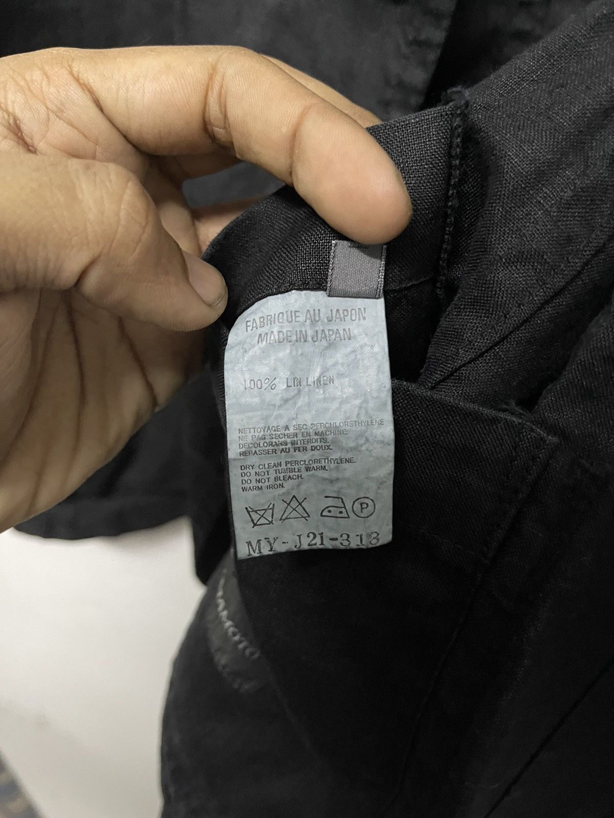 Yohji Yamamoto 80s YOHJI YAMAMOTO LINEN BLAZZER JACKET RARE Size L / US 10 / IT 46 - 16 Thumbnail