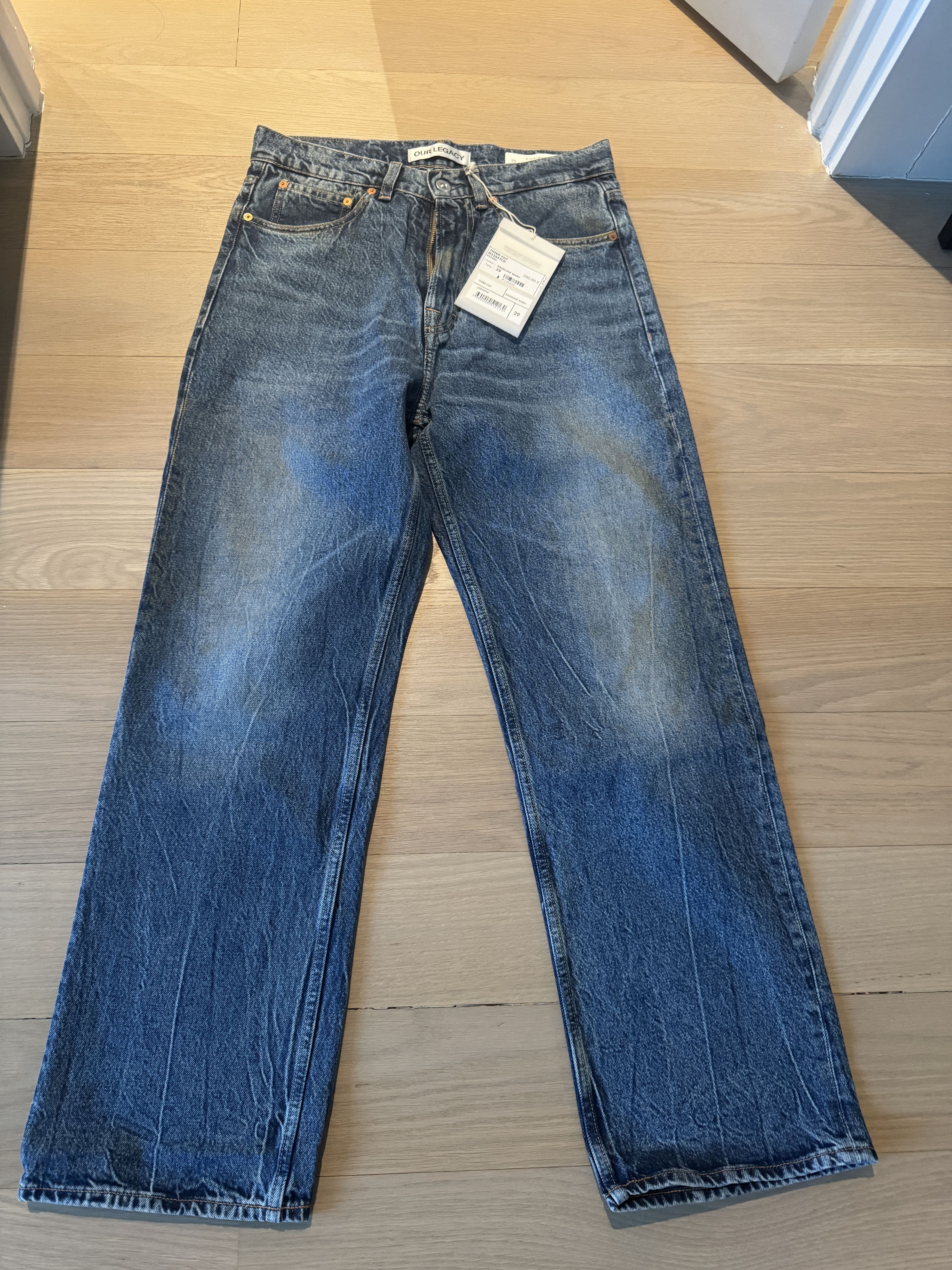 Our Legacy OUR LEGACY THIRD CUT DIGITAL CHALK FLOWER PRINT JEANS