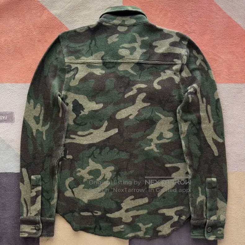 RRL Ralph Lauren RRL Ralph Lauren Camouflage cotton linen knitted shirt Size US S / EU 44-46 / 1 - 2 Thumbnail