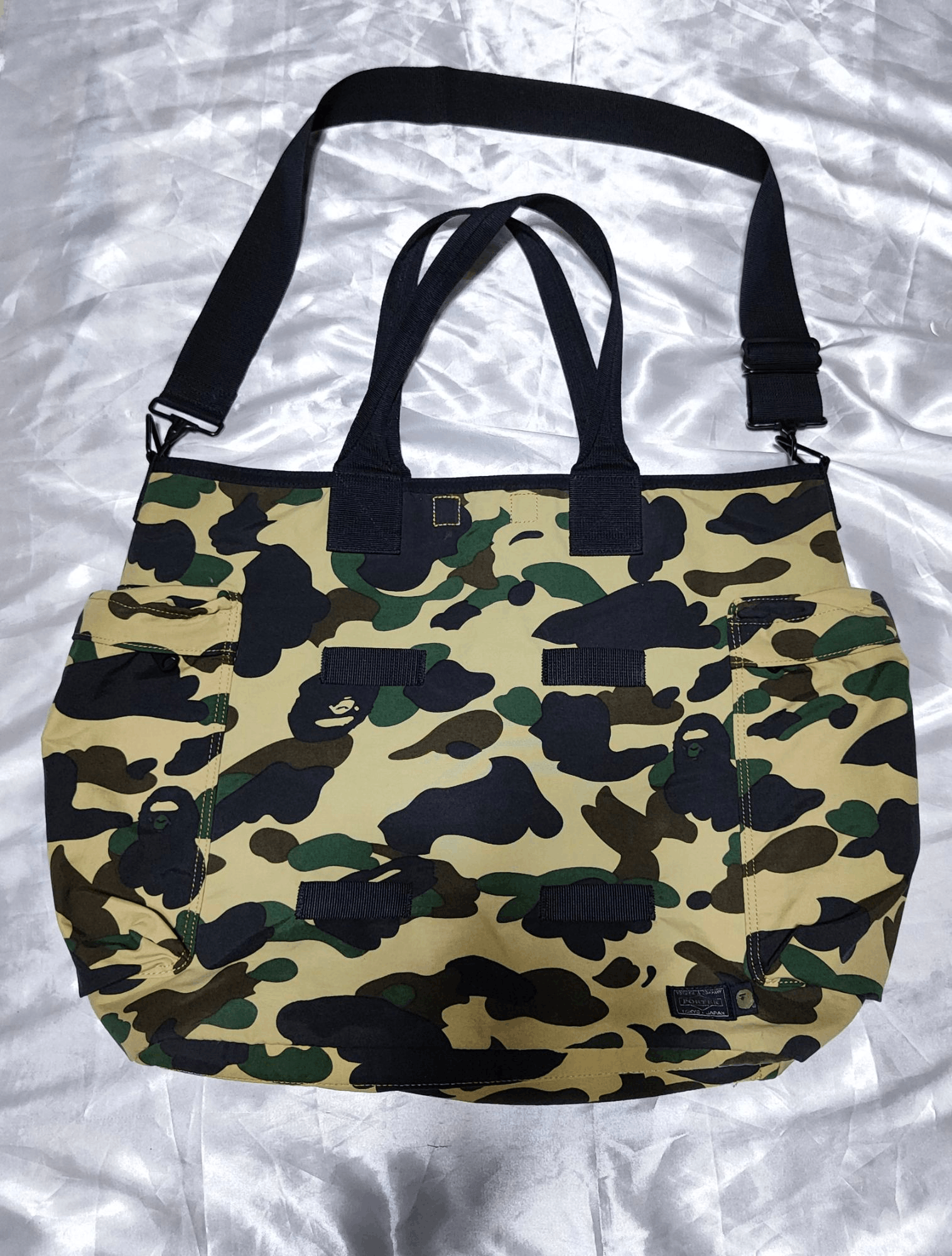Bape x Porter A Bathing Ape Reversible 1St Camo Tote Bag in Yellow, Men's