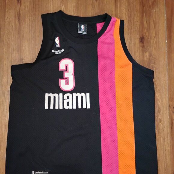 Reebok Vintage Reebok Hardwood Dwyane Wade Miami Heat Jersey Size US XL / EU 56 / 4 - 1 Thumbnail