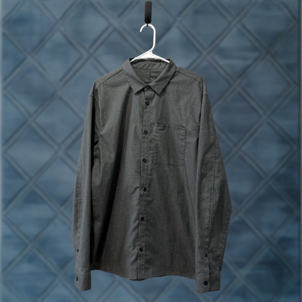 Lululemon Lululemon Button-Up Shirt Stretch Men XL Gray Size US XL / EU 56 / 4 - 1 Thumbnail