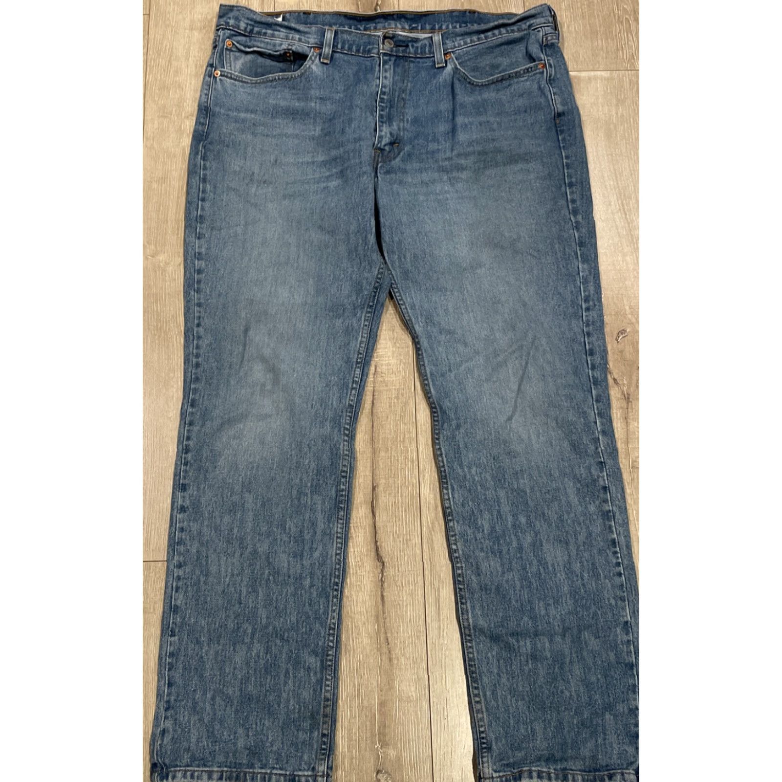 Levi's Levi's 514 Straight Fit Jeans Pants Mens 38x32 Medium Wash Blue 90s Classic Size US 38 / EU 54 - 2 Thumbnail