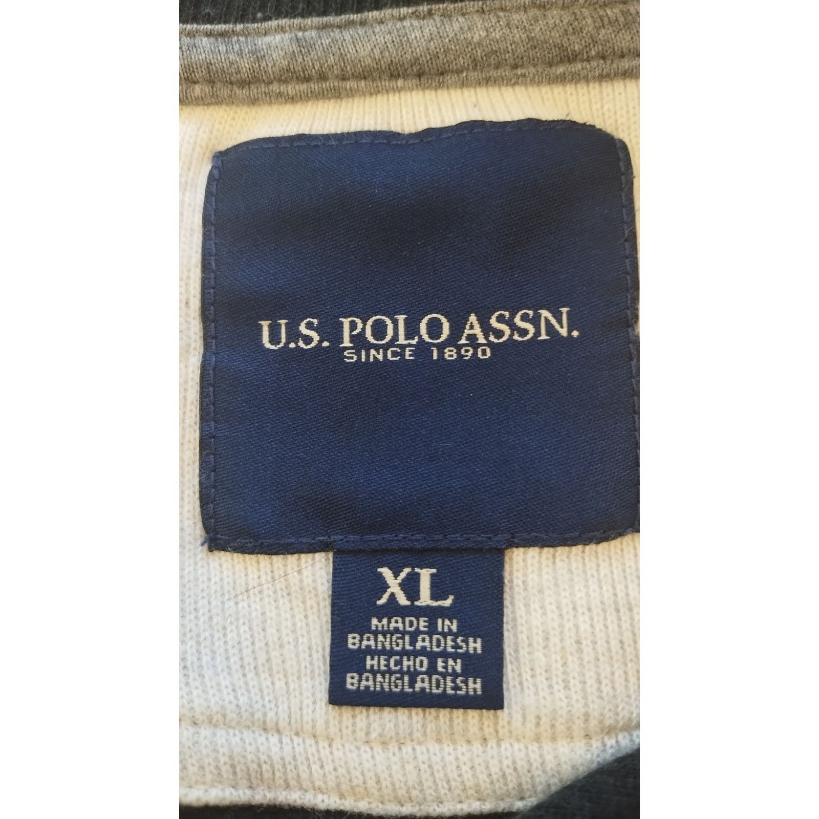 U.S. Polo Assn. US Polo Assn Men 1/4 Zip sweater Shirt Top XL Cotton Blend Size US XL / EU 56 / 4 - 6 Thumbnail