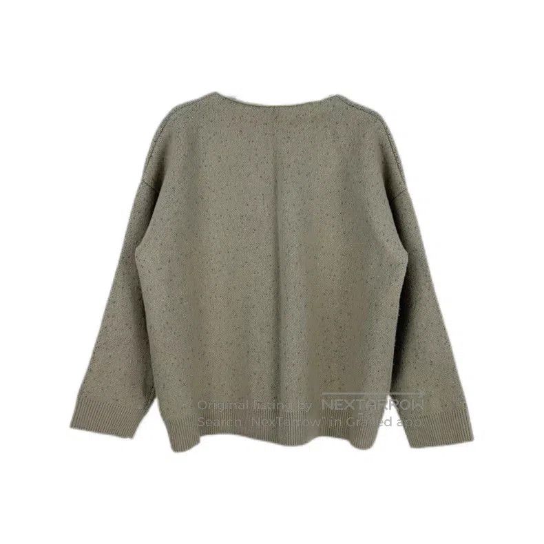 Loewe Loewe Light Grey-Green Large Logo Deer Pattern Wool Linen Size S / US 4 / IT 40 - 2 Thumbnail
