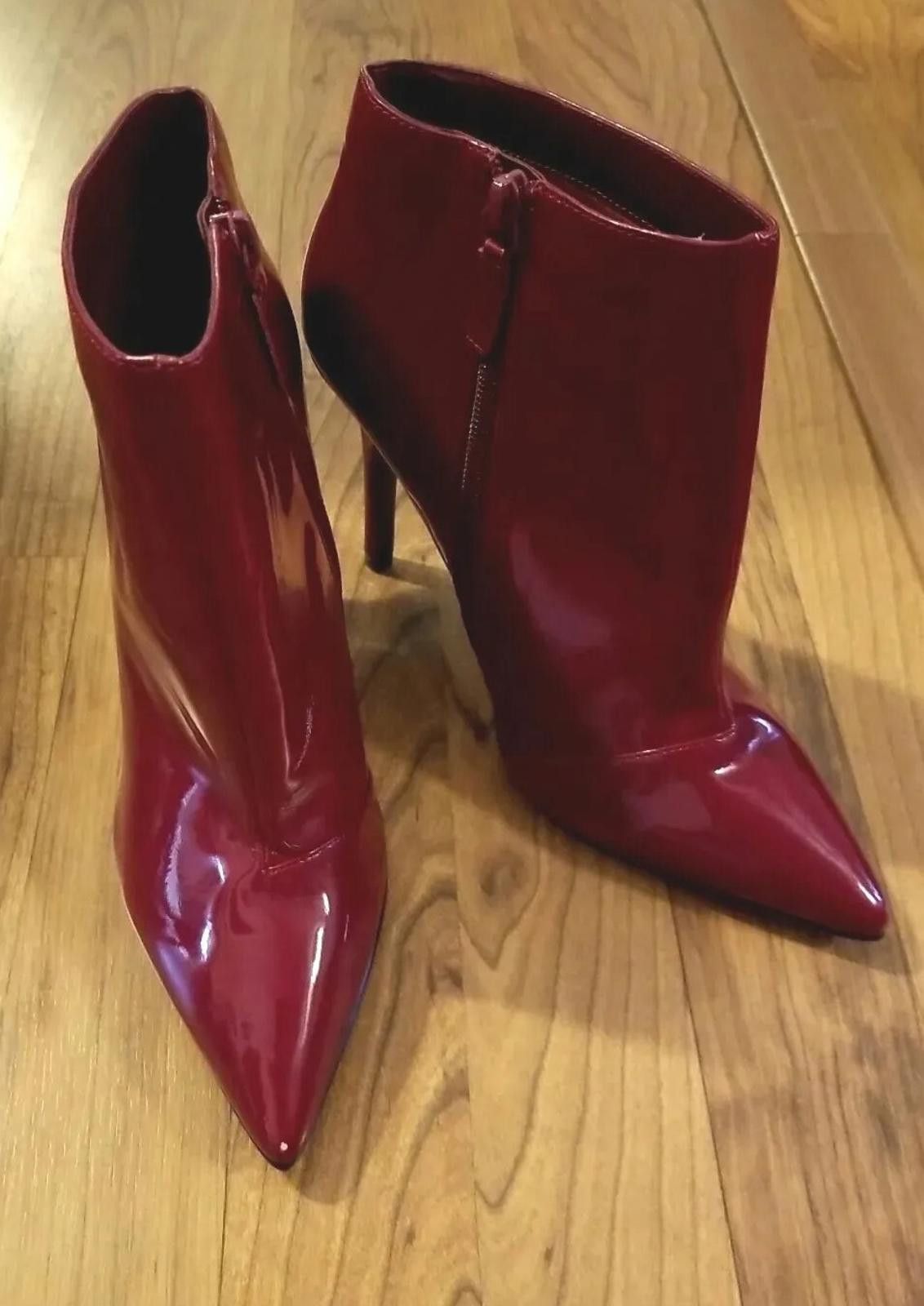 Other New Charles & Keith Women's 7.5 Ankle BOOTS Red Heels Size US 7.5 / IT 37.5 - 1 Thumbnail