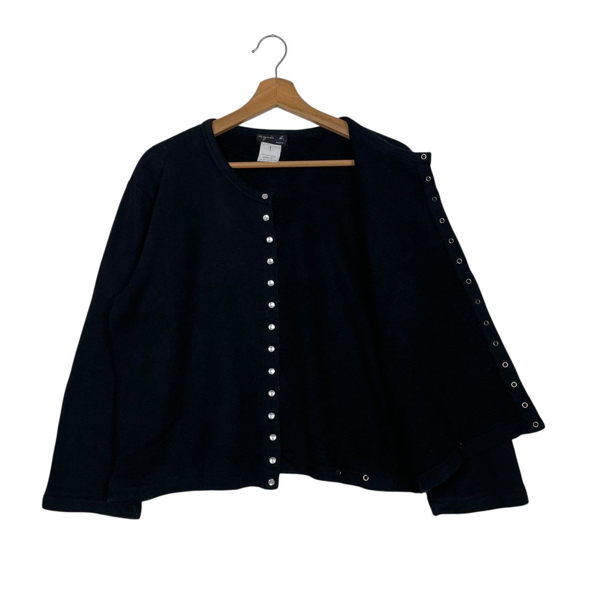 agnes b. Agnes B Snap Button Crop Top Cardigan Size S / US 4 / IT 40 - 9 Thumbnail