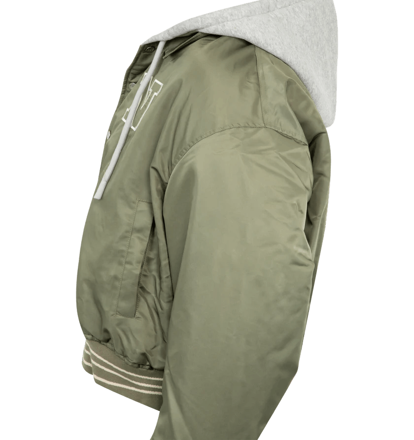 Nahmias o1h1sh11225 Nylon Hooded Bomber in Army Green Size US M / EU 48-50 / 2 - 3 Thumbnail