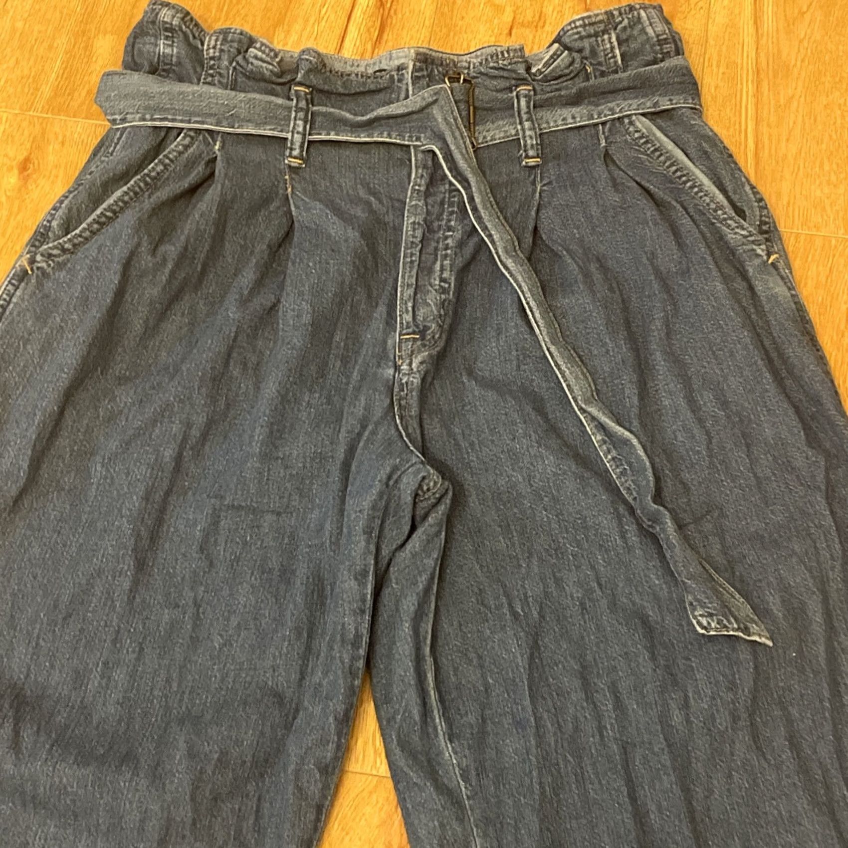Polo Ralph Lauren Polo Ralph Lauren Jeans Womens 29 Pleated High Rise Paperbag Denim Baggy Blue 29R Womens Jeans Size 29" - 2 Thumbnail