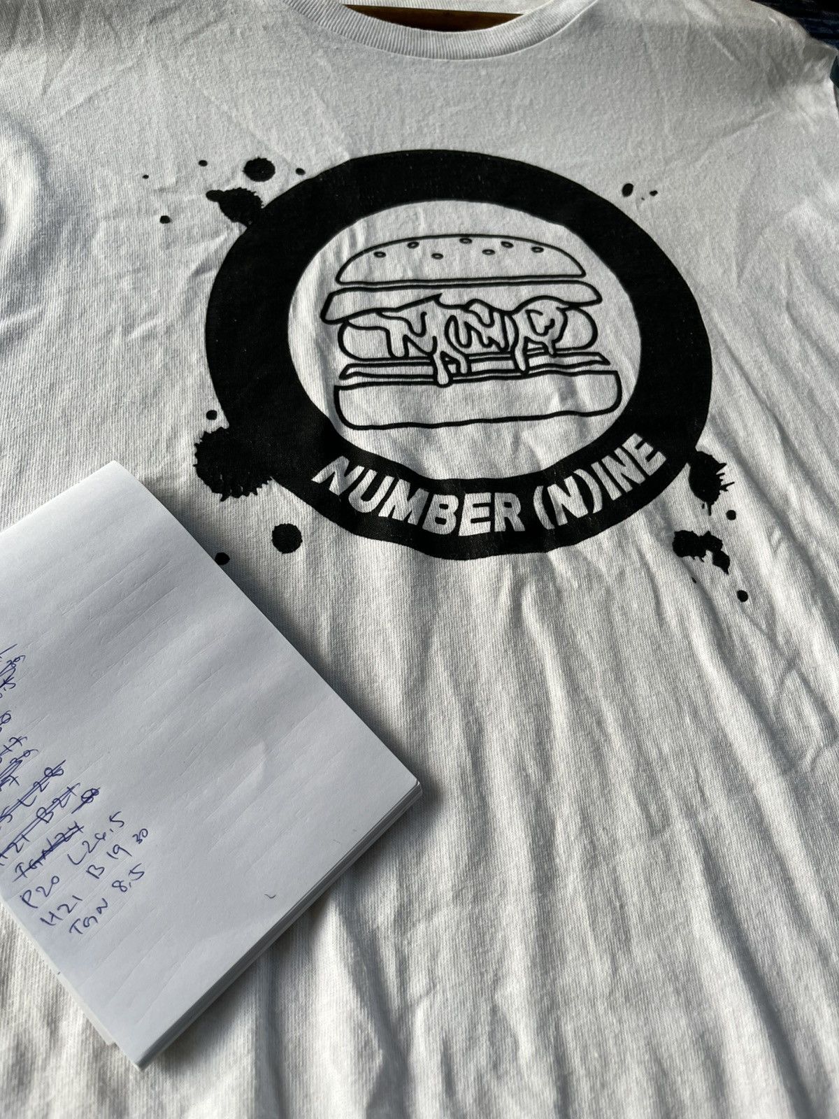 Japanese Brand × Number (N)ine Number (Nine) Burger Big Logo Tee Japan Size US L / EU 52-54 / 3 - 5 Thumbnail