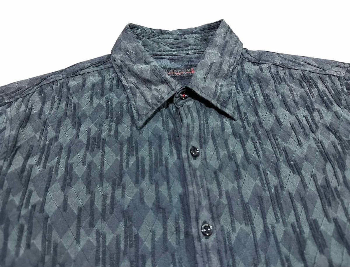 Morgan Homme 🔥Sick Y2K Morgan Homme Argyle Pleats Shirt Size US L / EU 52-54 / 3 - 5 Thumbnail