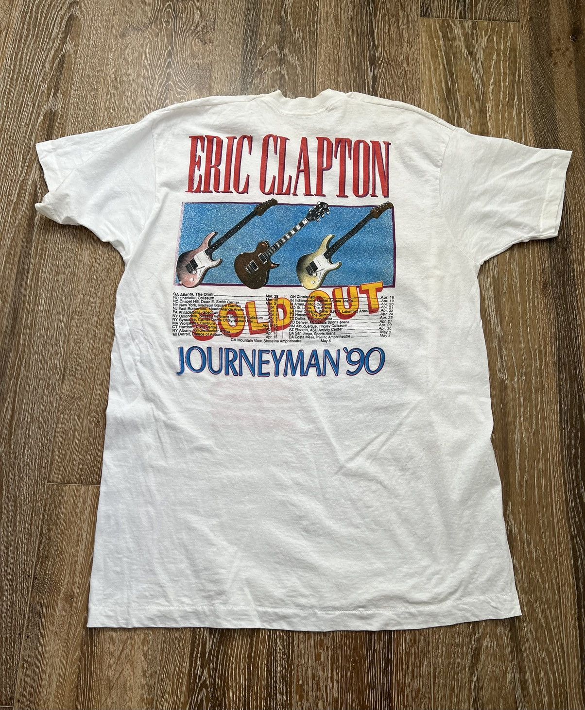 Band Tees Vintage eric clapton journeyman tour tee Size US XL / EU 56 / 4 - 2 Thumbnail