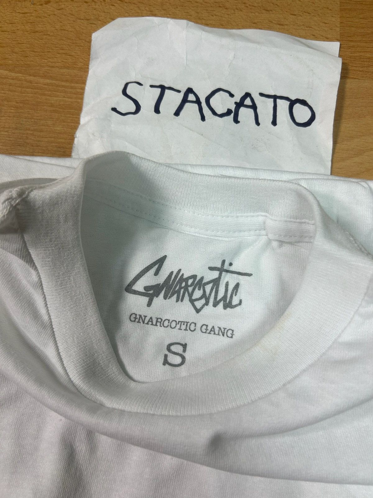 Gnarcotic × Rap Tees Gnarcotic Lil Gnar gn@rcöt*c Symbol Tee White Size US S / EU 44-46 / 1 - 4 Thumbnail