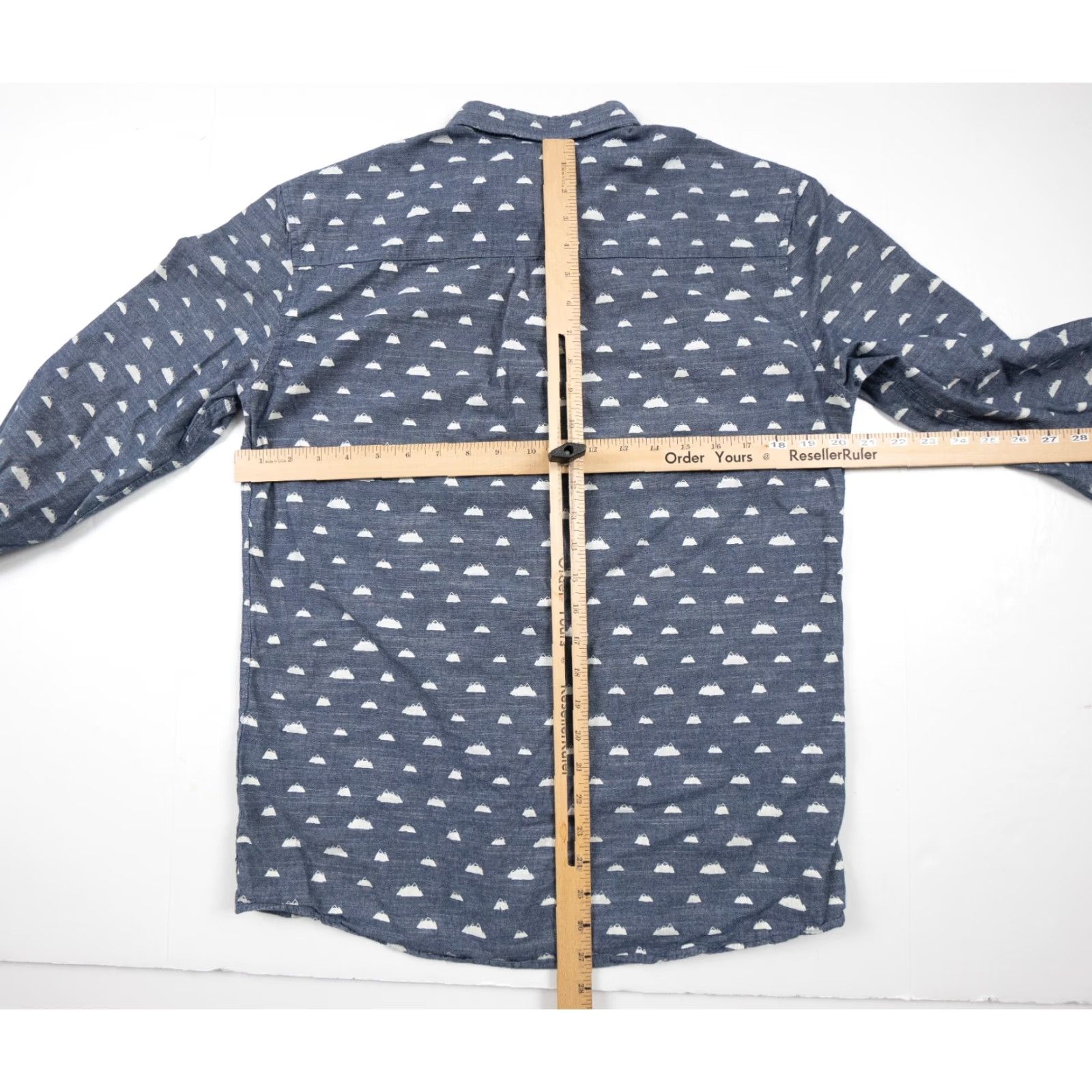 WeSC WeSC Shirt Mens Medium Blue Long Sleeve Button-Down Slim Fit Cotton Preppy Size US M / EU 48-50 / 2 - 7 Thumbnail