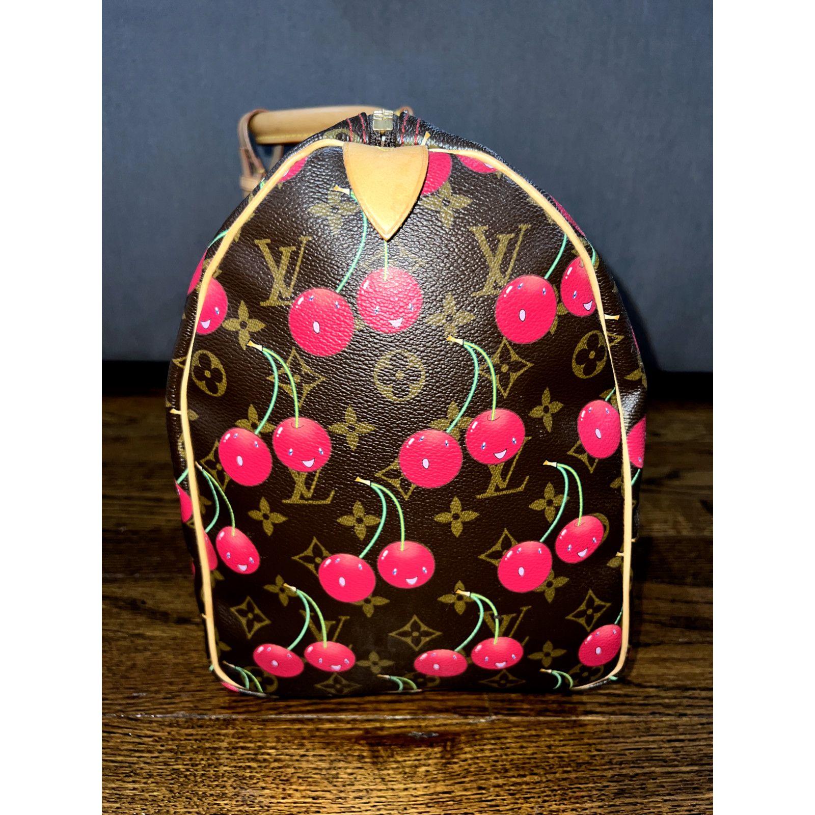 Louis Vuitton Louis Vuitton Keepall Takashi Cherry Monogram Travel Bag Size ONE SIZE - 8 Thumbnail