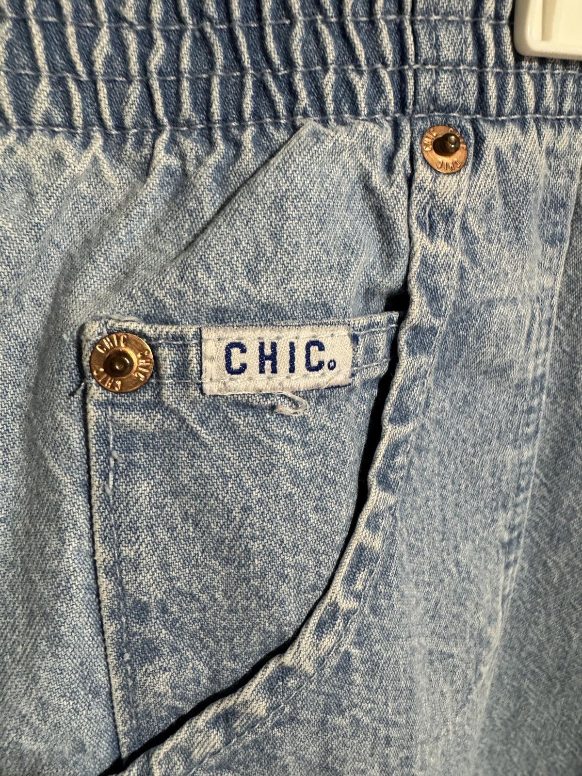 Tsumori Chisato Vintage Chic Women's 18 Petite Elastic Waist Mom Jeans Blue Size 40" / US 18 - 3 Thumbnail