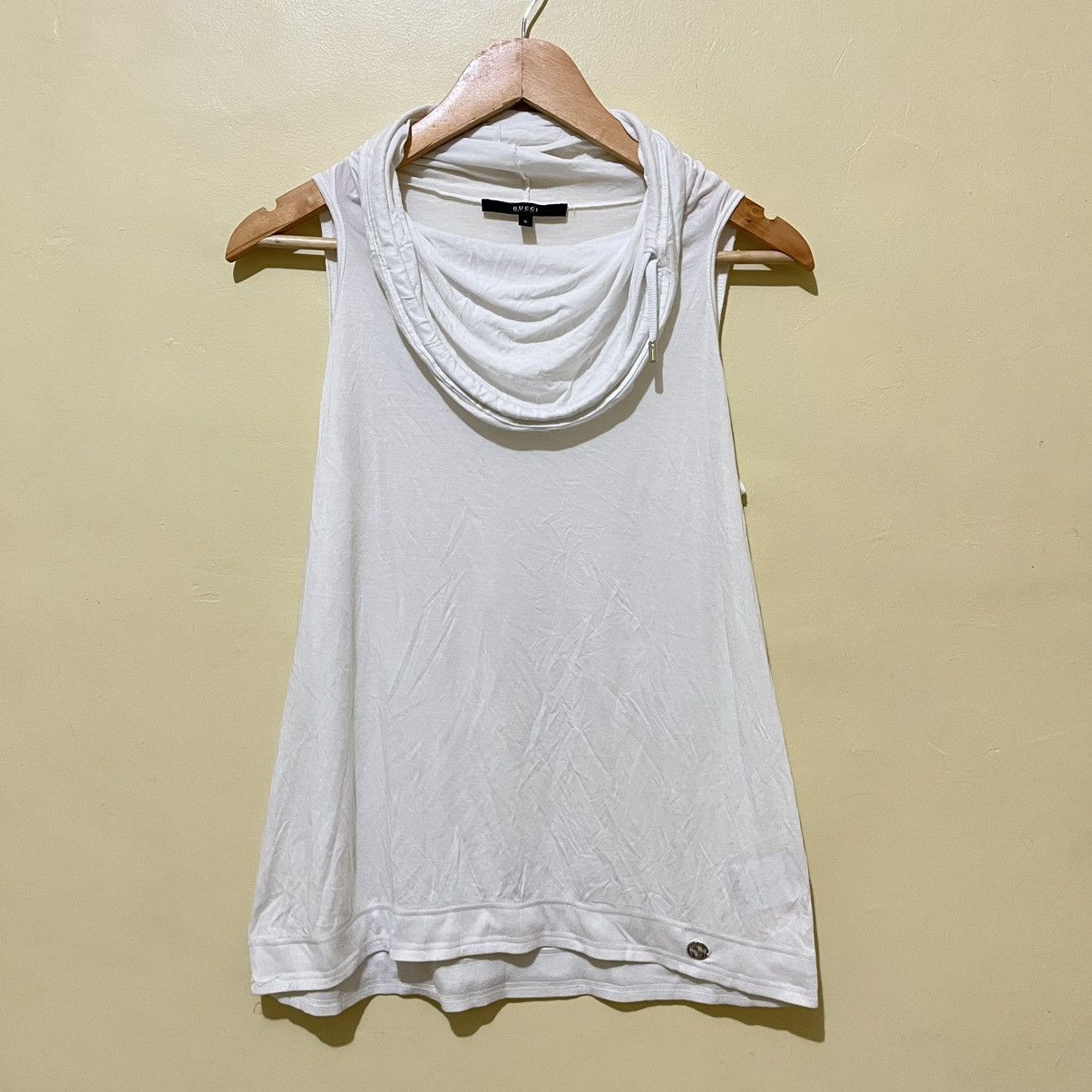 Gucci GUCCI SS09 - COWL NECK SLEEVELESS TOP Size S / US 4 / IT 40 - 1 Thumbnail