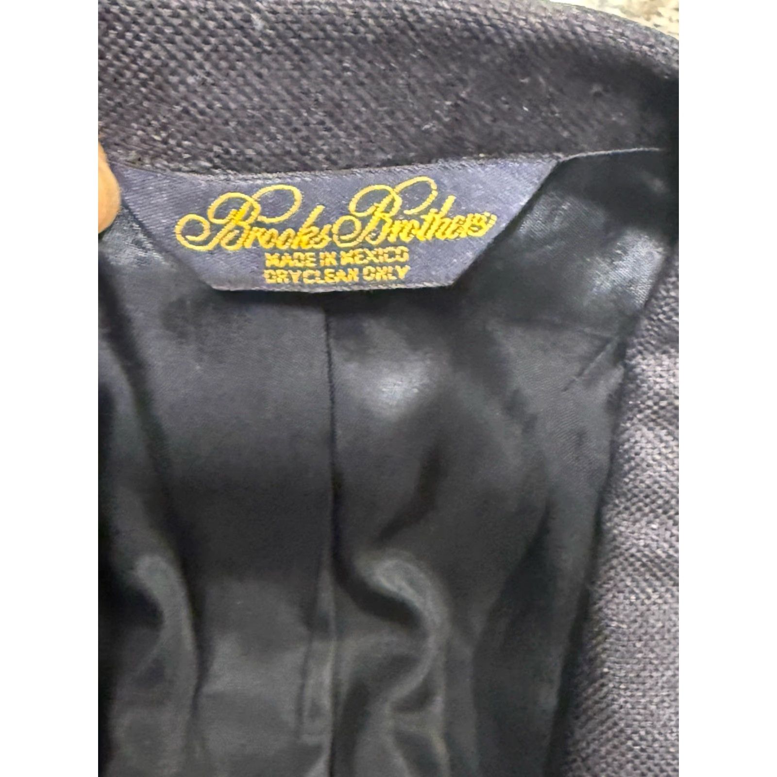 Brooks Brothers Brooks Brothers Blue Silk Linen Wool Vented Back Men’s Blazer Jacket Sz 46 L Size 46R - 6 Thumbnail