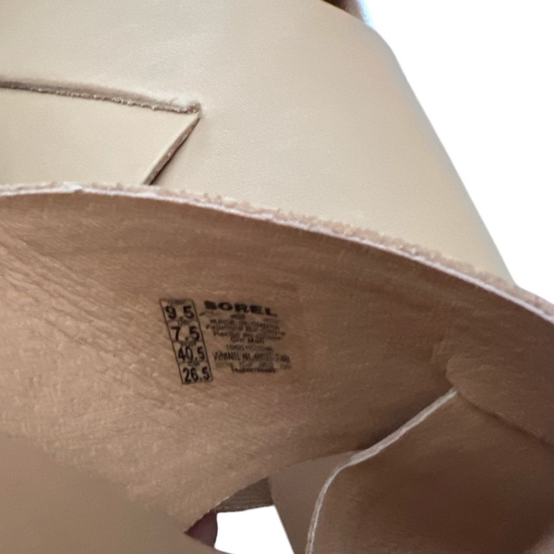 SOREL SOREL Beige 1-1/2" Platform Wide Cameron Wedge Sandal, US9.5 Size US 9.5 / IT 39.5 - 8 Thumbnail