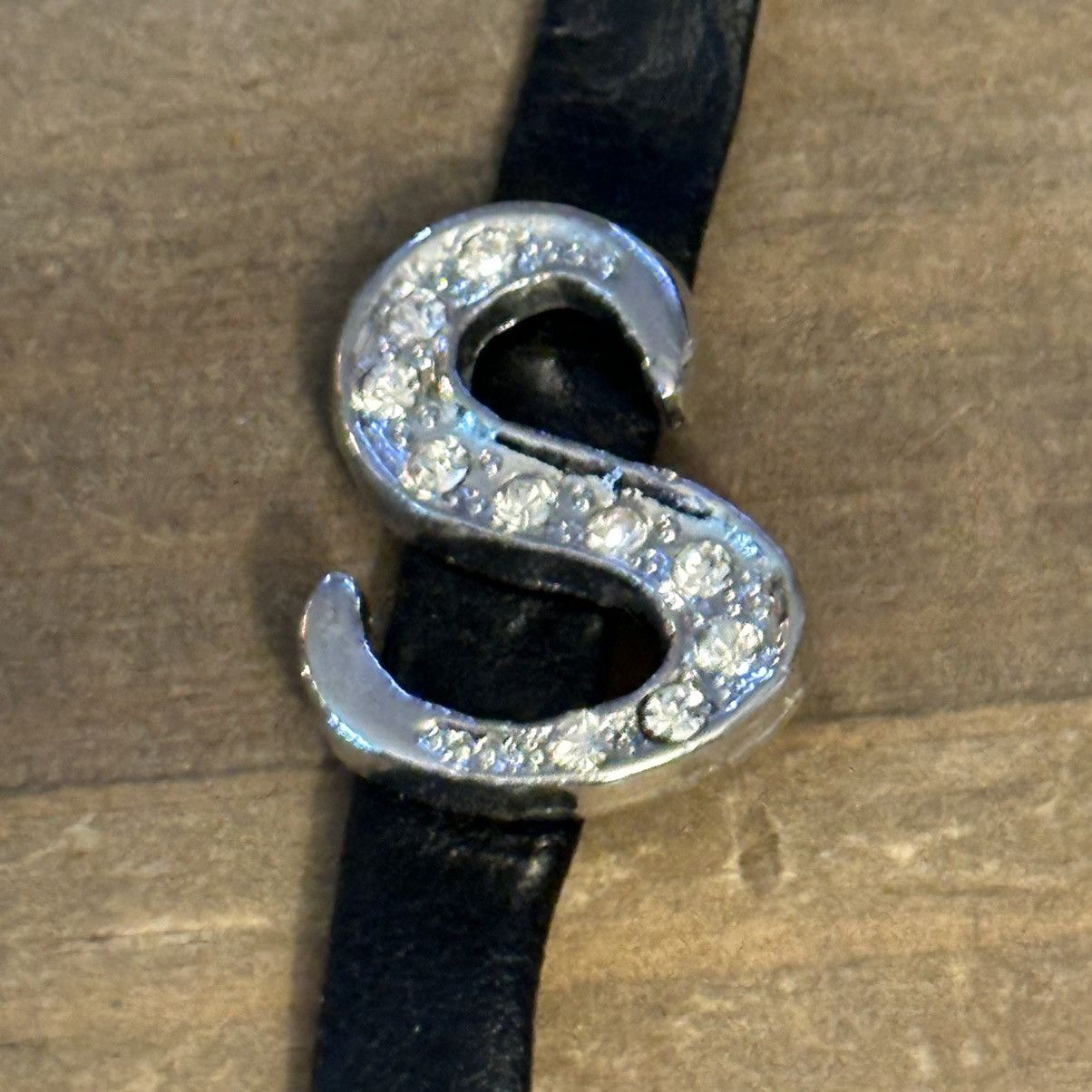 Other Paved initial S charm leather bracelet Size ONE SIZE - 4 Thumbnail