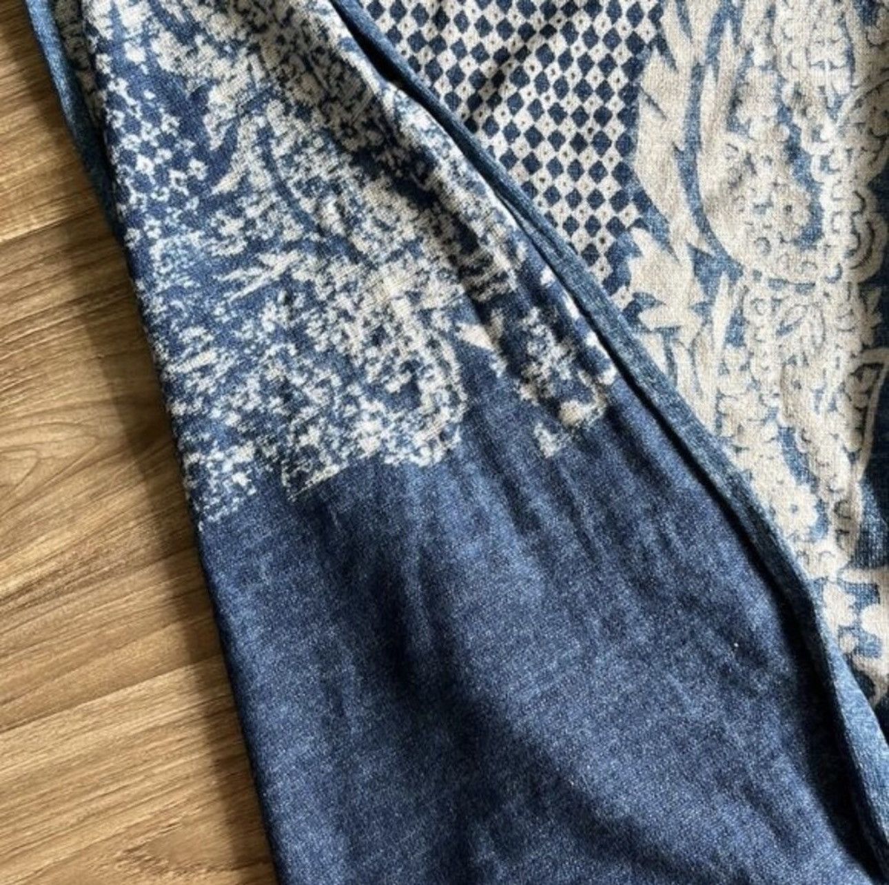 Kapital Kapital Blue Wool Scarf Size ONE SIZE - 3 Thumbnail