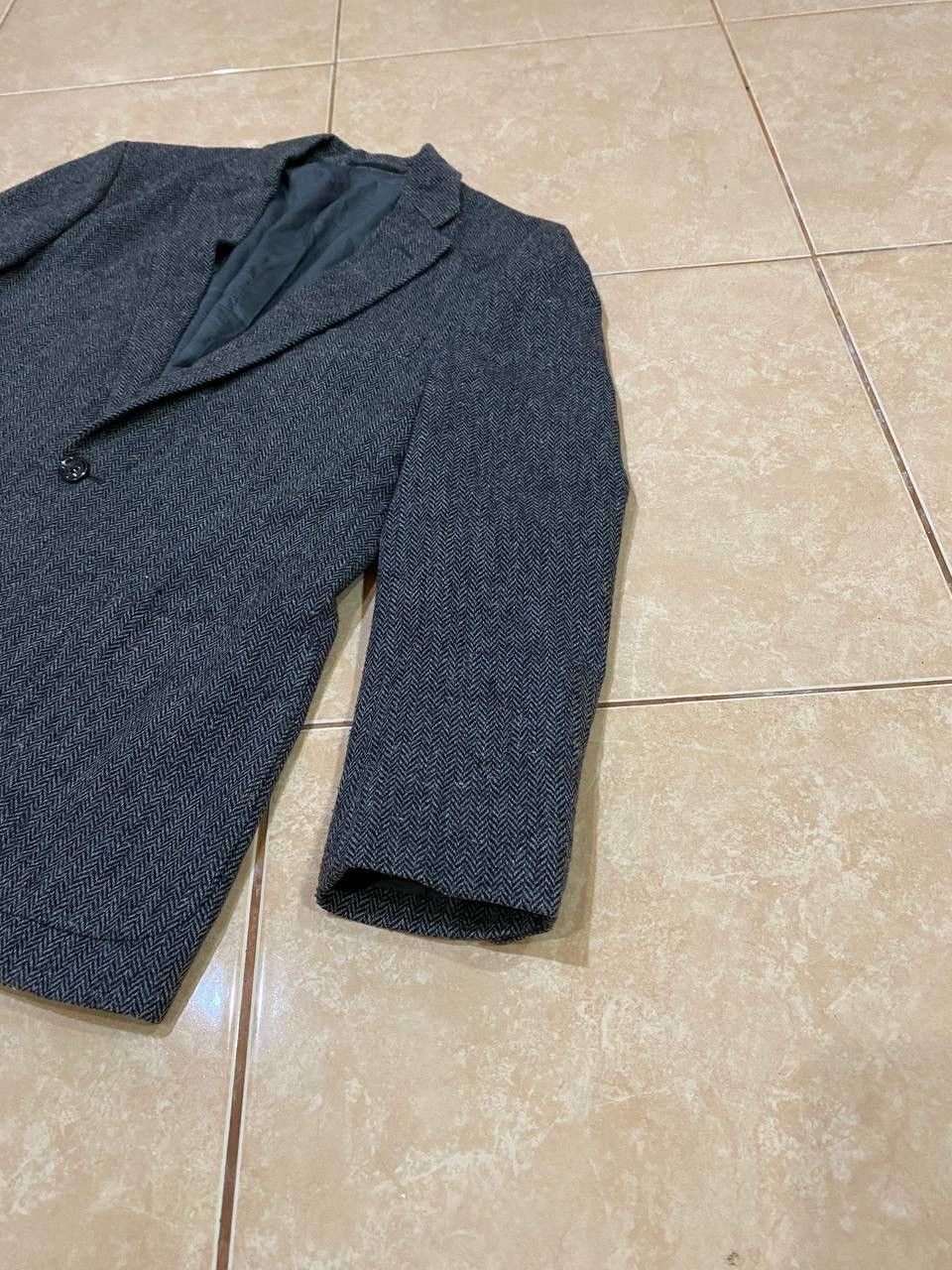 Comme Ca Ism Herringbone Wool Blazer Size US M / EU 48-50 / 2 - 2 Thumbnail