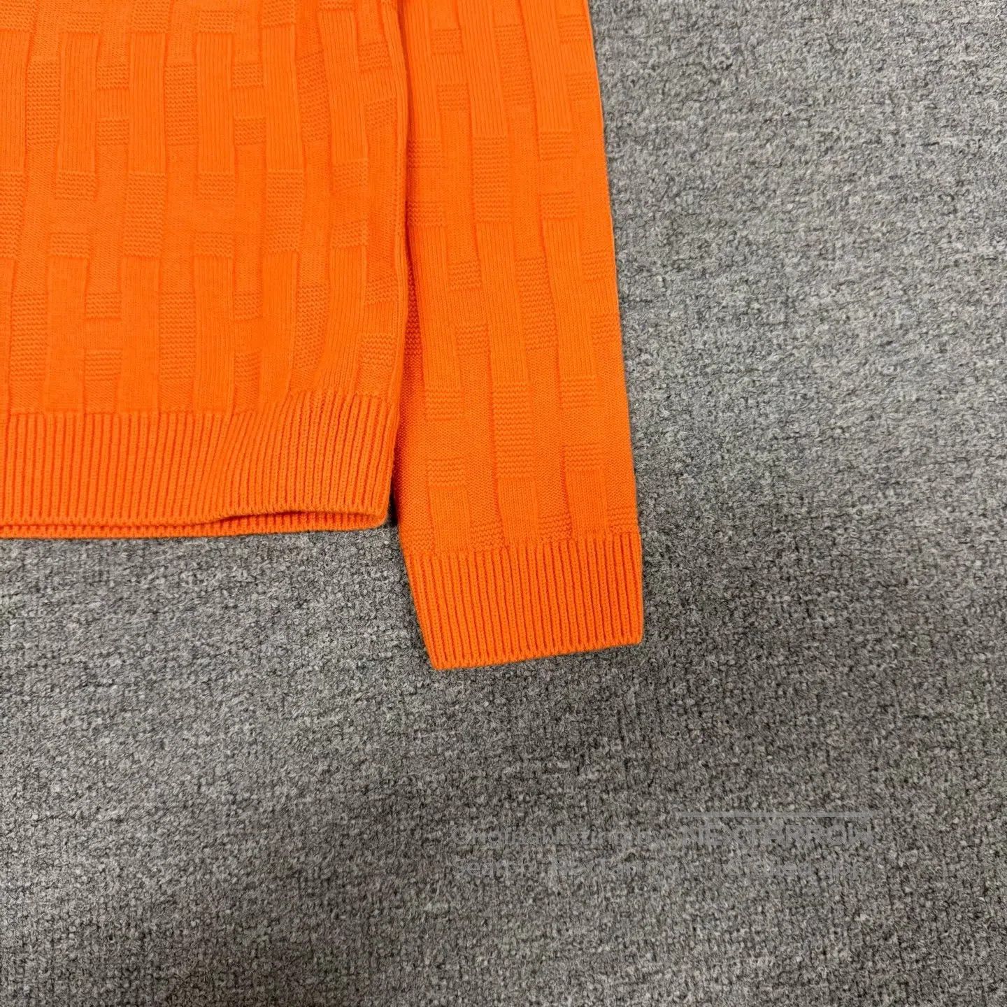 Hermes Hermes Large H-pattern jacquard round-neck knit sweater| Size S / US 4 / IT 40 - 5 Thumbnail